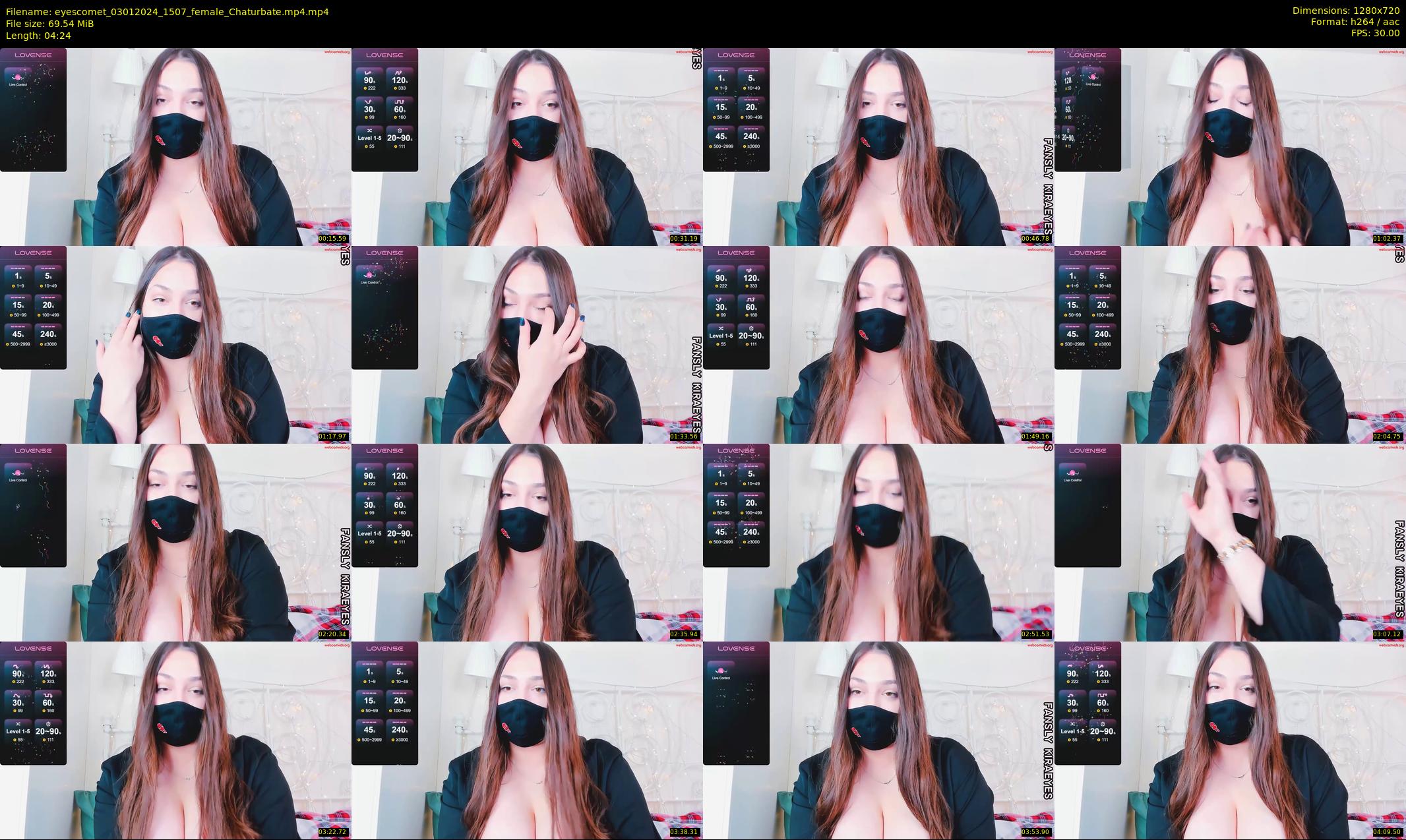 eyescomet — 5 minute Chaturbate female cam show recording, 720p, Jan 3, 2024
