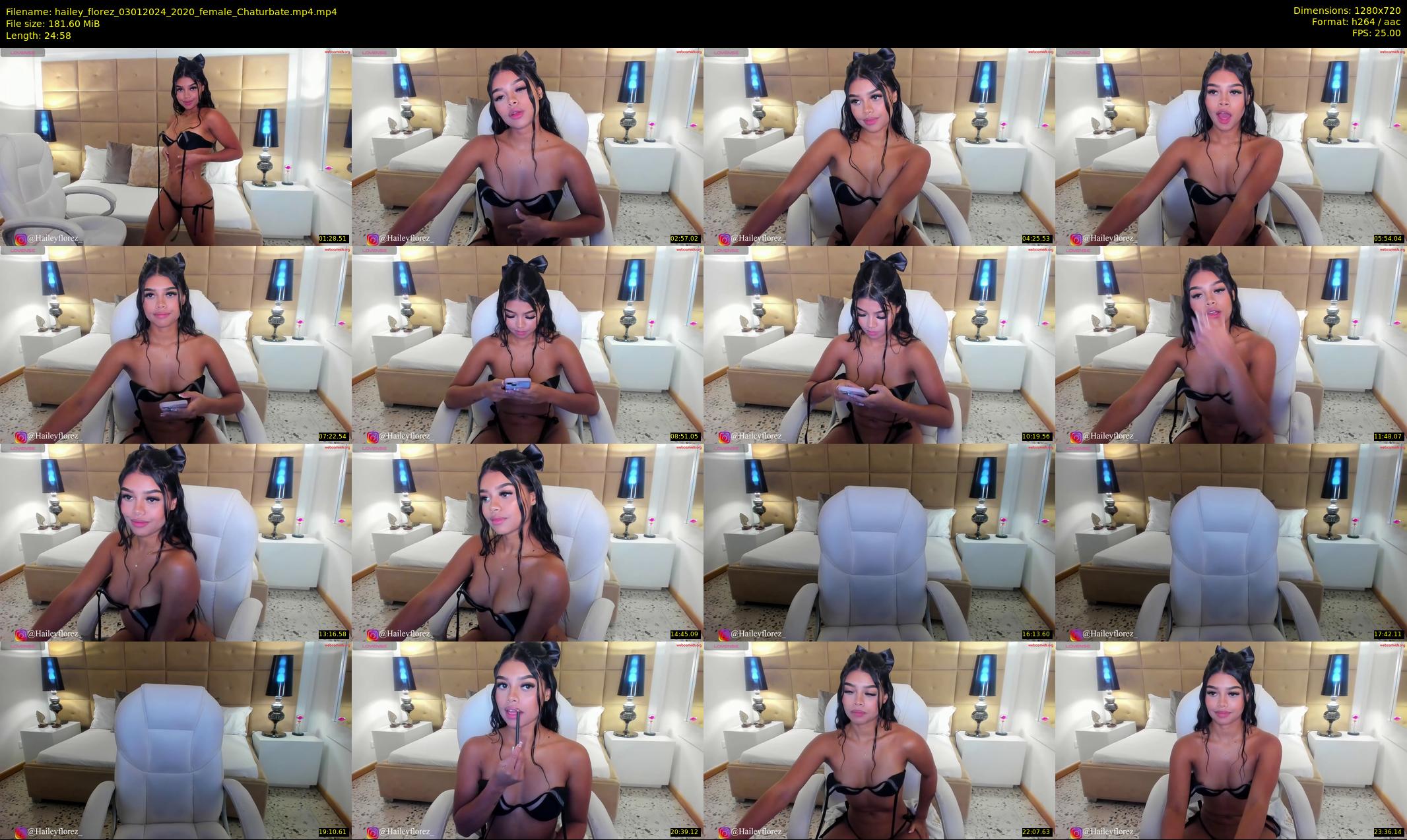 hailey_florez — 25 minute Chaturbate female cam show recording, 720p, Jan 3, 2024