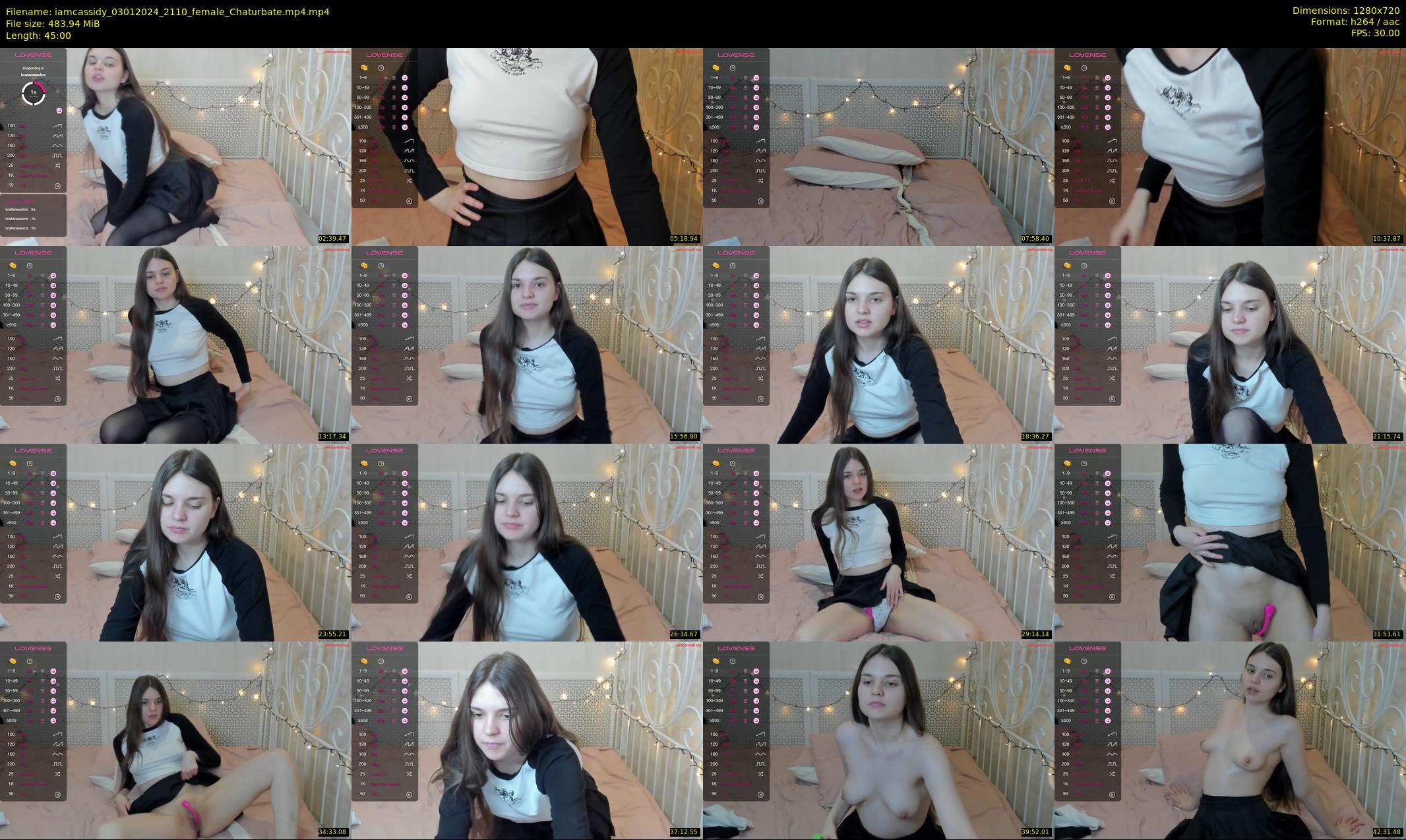 iamcassidy — 45 minute Chaturbate female cam show recording, 720p, Jan 3, 2024