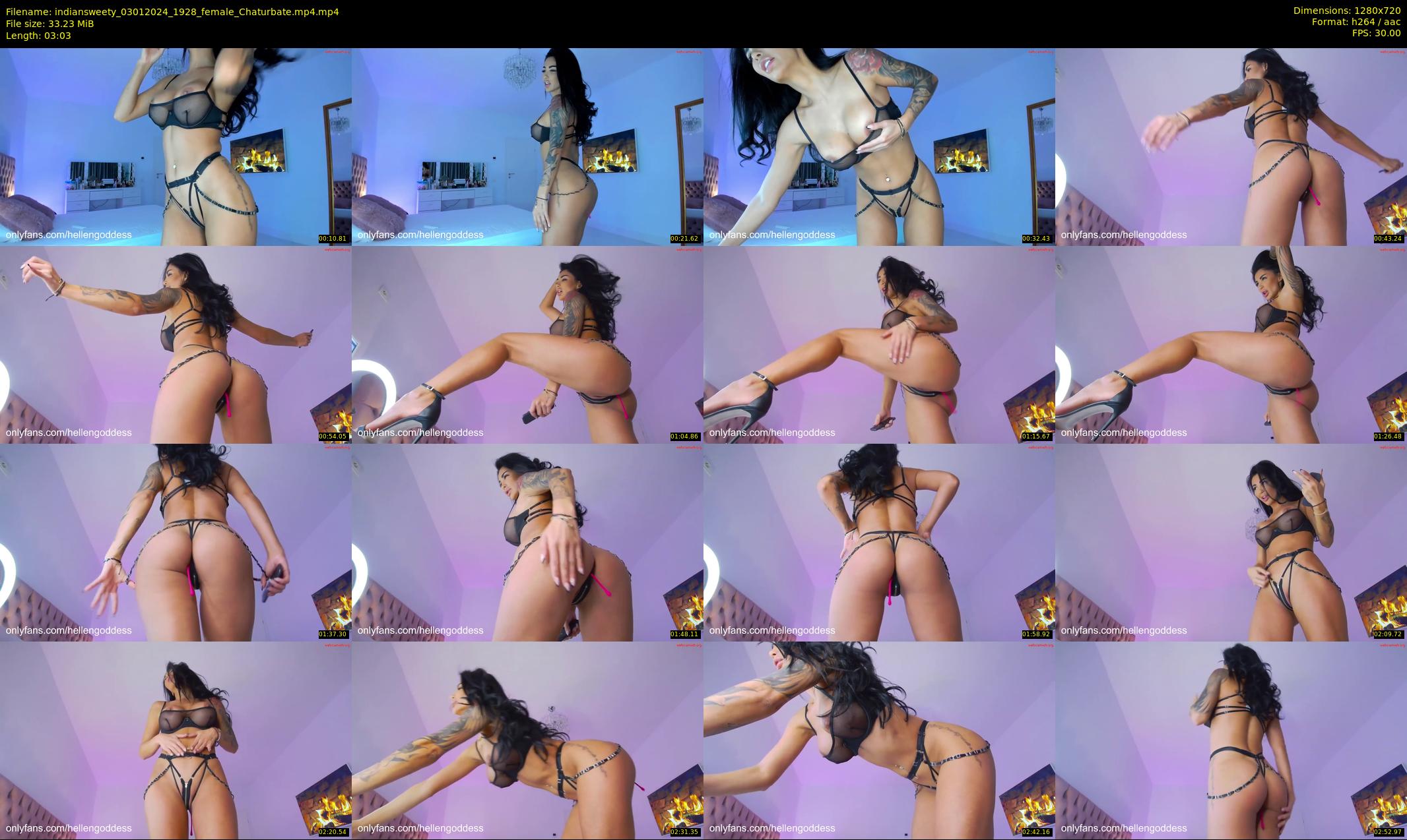 indiansweety — 4 minute Chaturbate female cam show recording, 720p, Jan 3, 2024