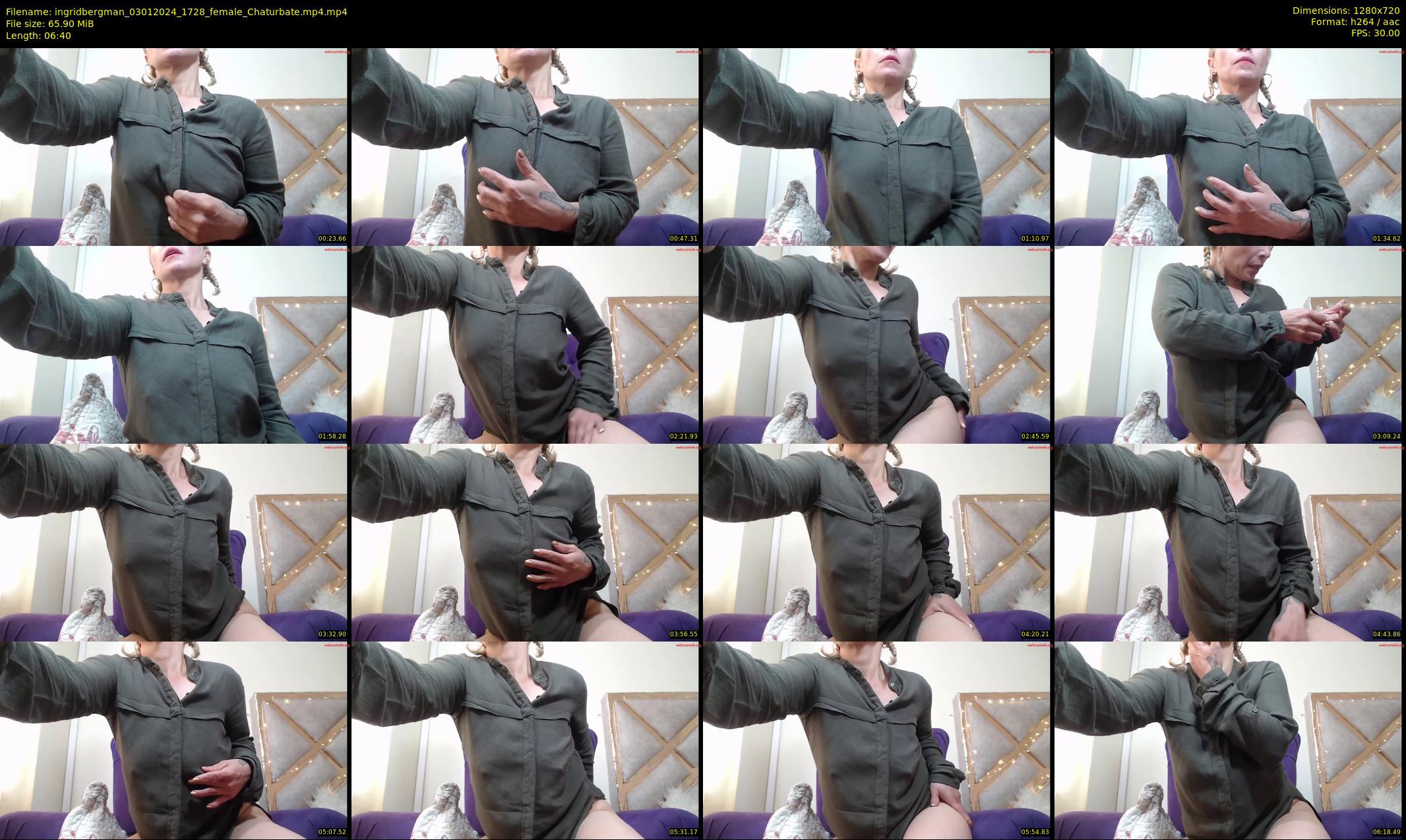 ingridbergman — 7 minute Chaturbate female cam show recording, 720p, Jan 3, 2024
