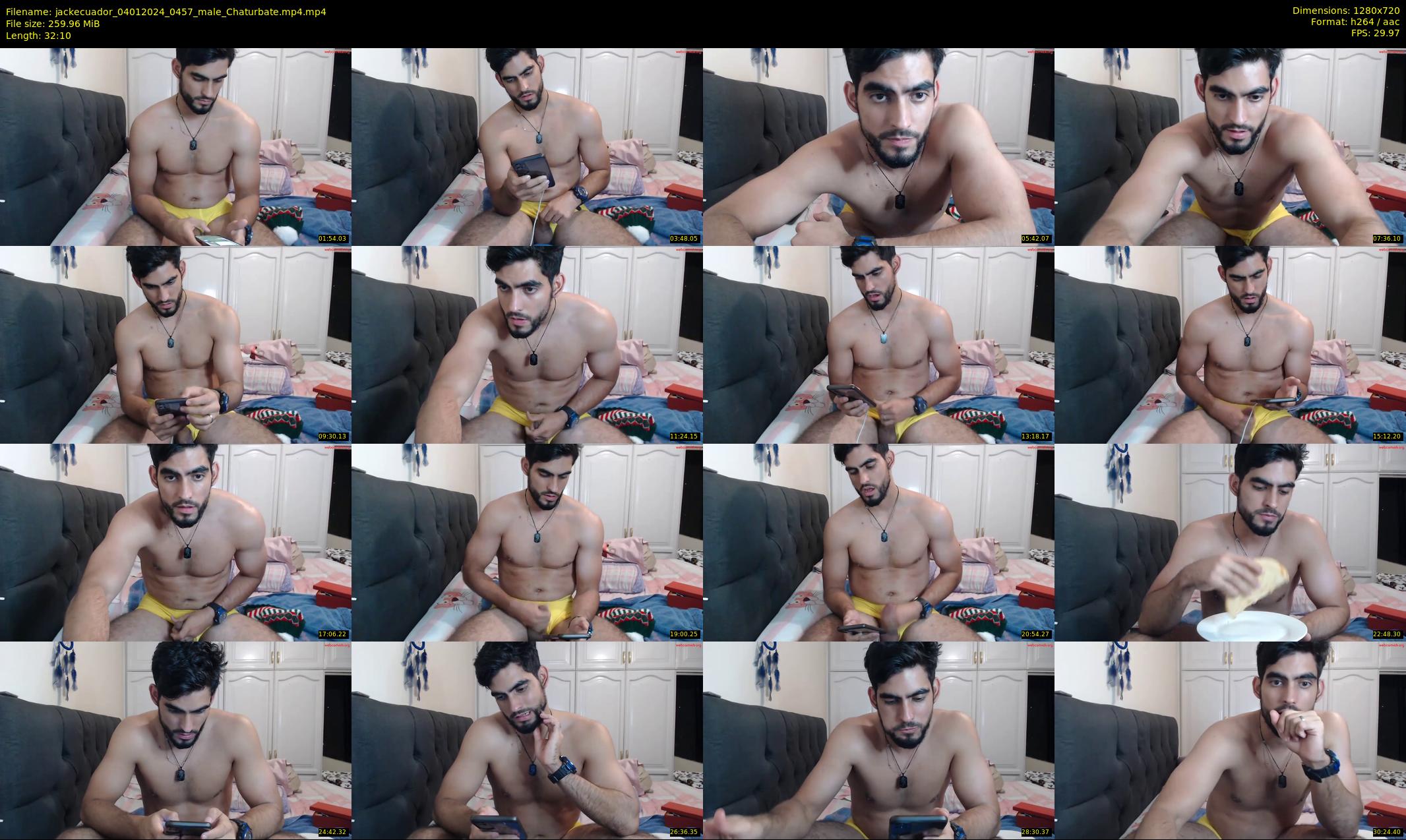 jackecuador — 33 minute Chaturbate male cam show recording, 720p, Jan 4, 2024