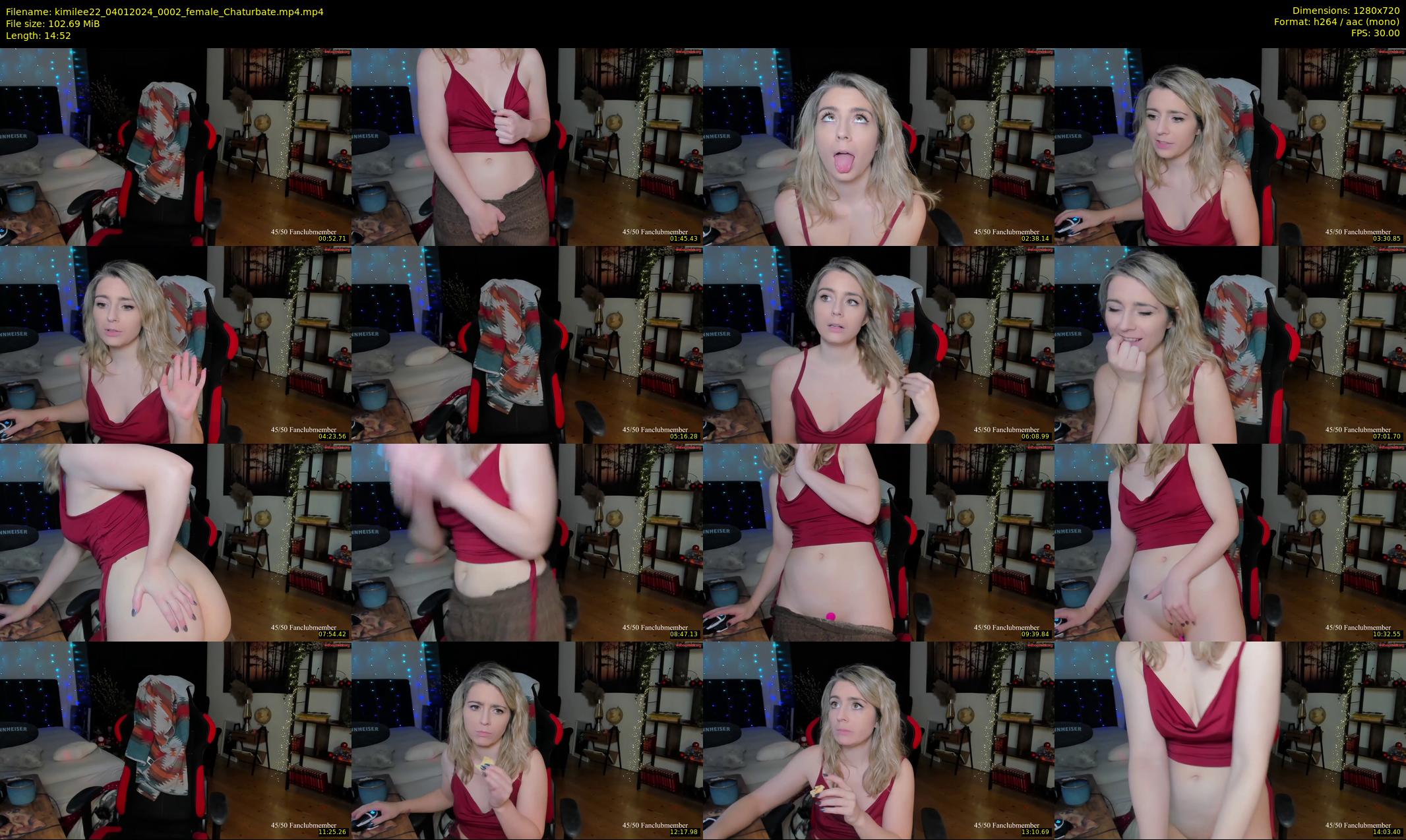 kimilee22 — 15 minute Chaturbate female cam show recording, 720p, Jan 4, 2024