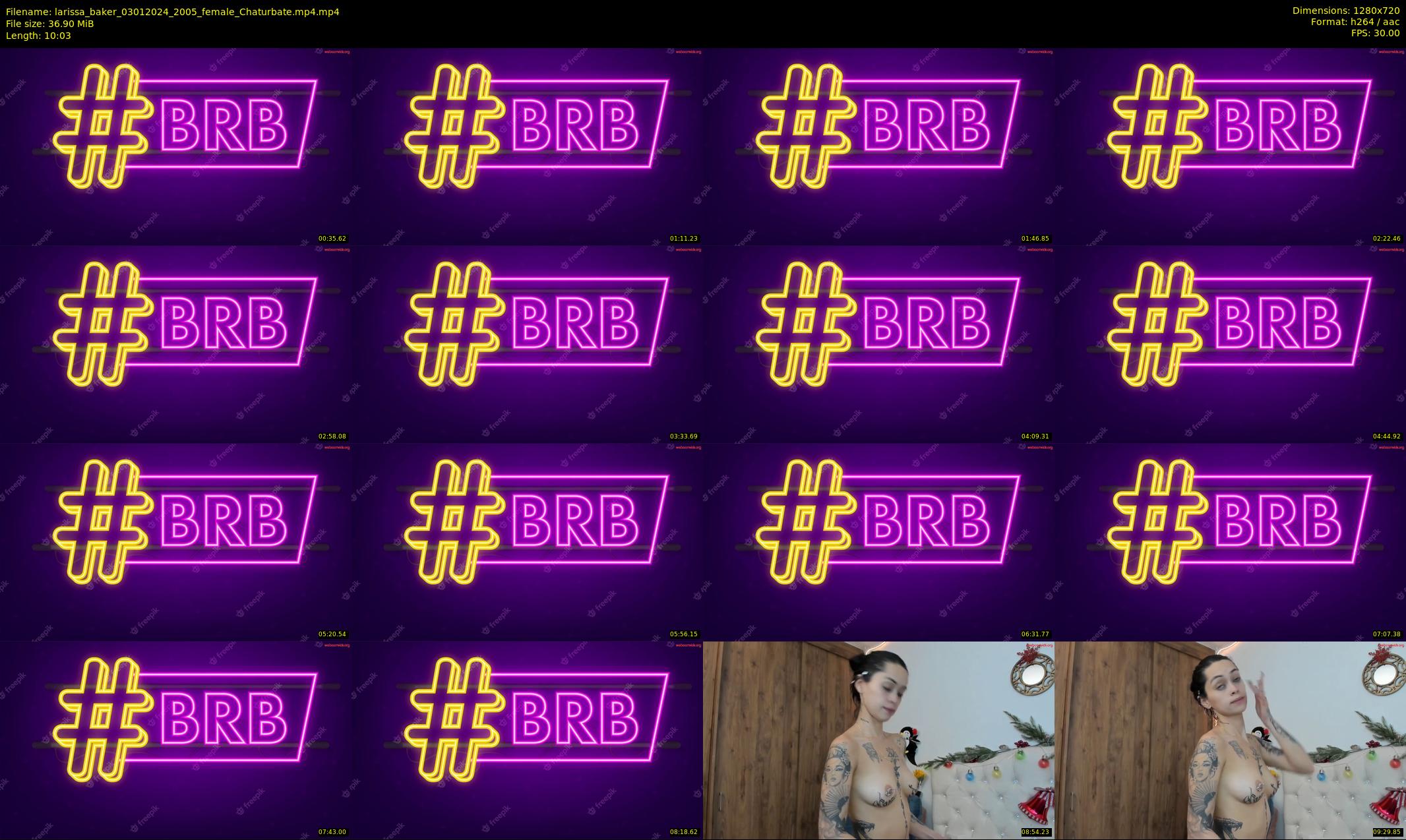 larissa_baker — 11 minute Chaturbate female cam show recording, 720p, Jan 3, 2024