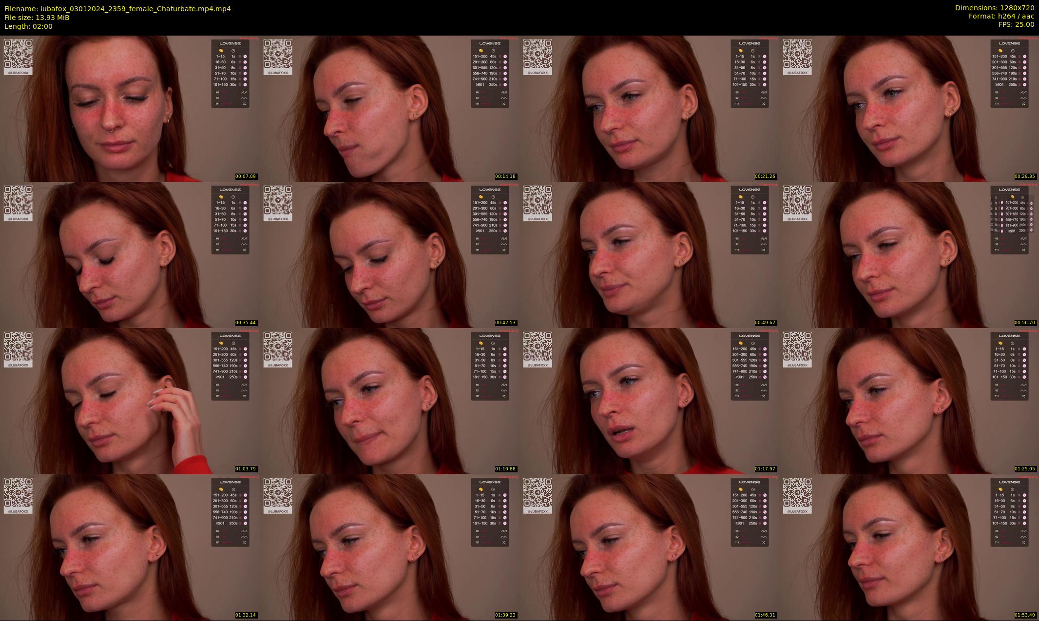 lubafox — 2 minute Chaturbate female cam show recording, 720p, Jan 3, 2024