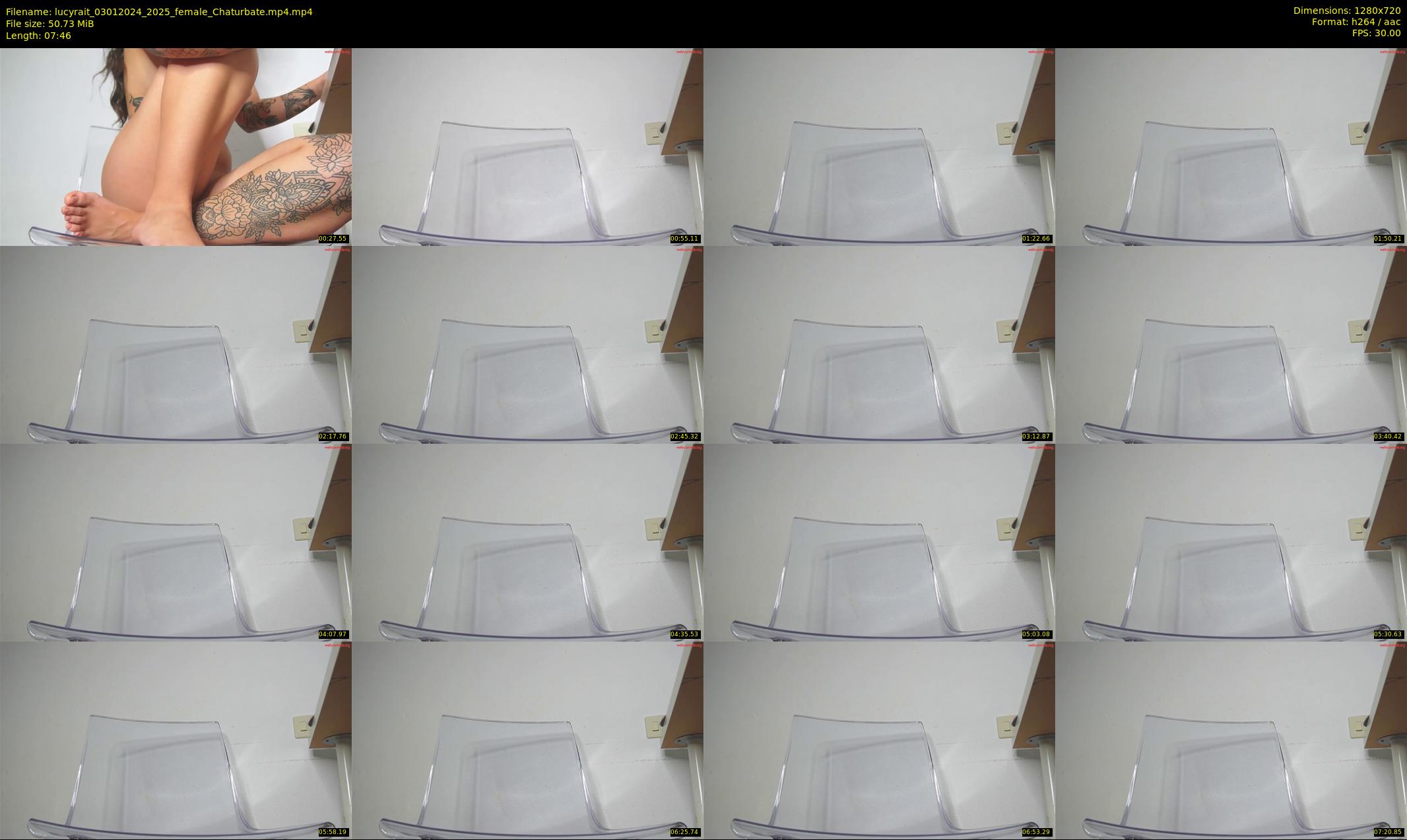 lucyrait — 8 minute Chaturbate female cam show recording, 720p, Jan 3, 2024