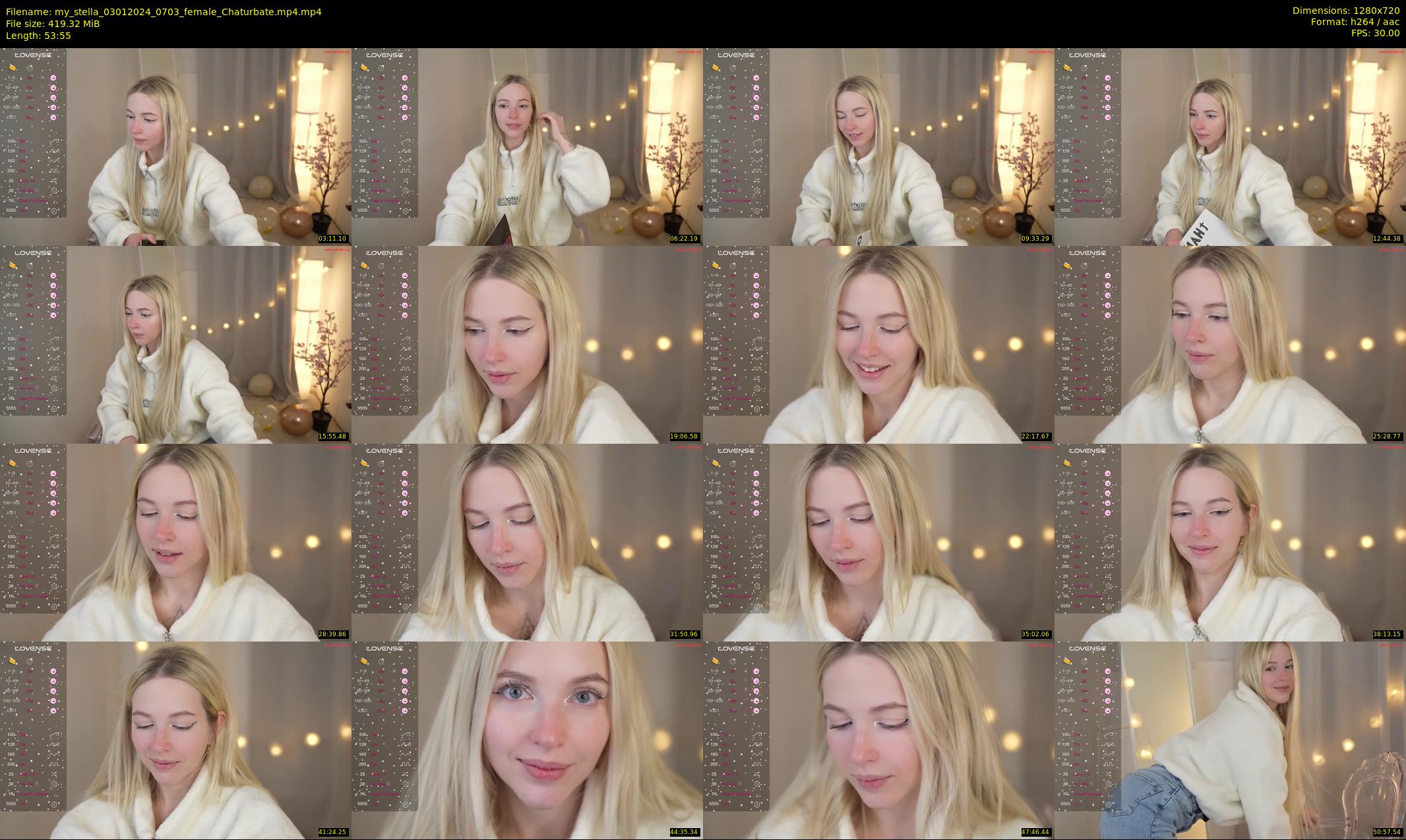 my_stella — 54 minute Chaturbate female cam show recording, 720p, Jan 3, 2024