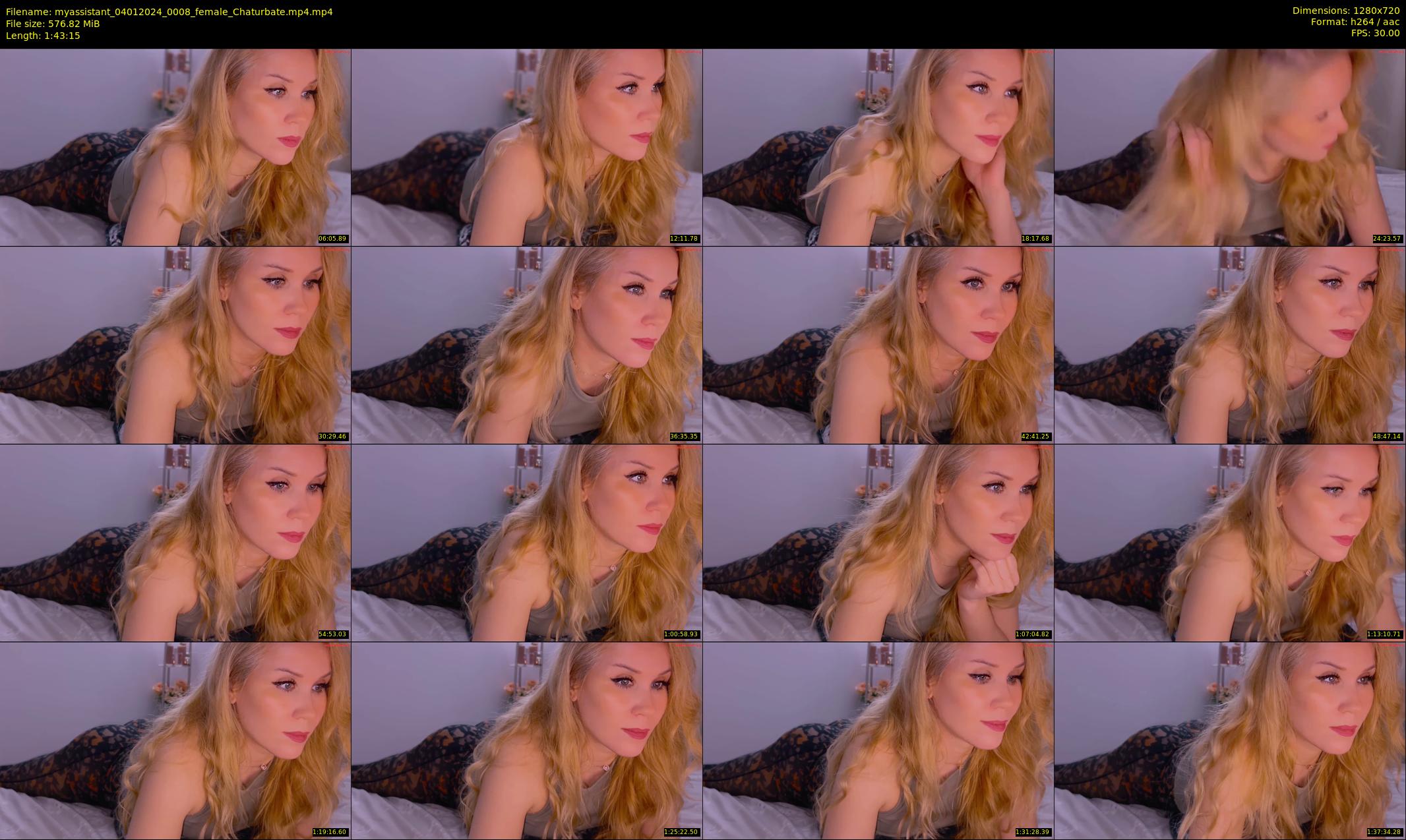 myassistant — 104 minute Chaturbate female cam show recording, 720p, Jan 4, 2024