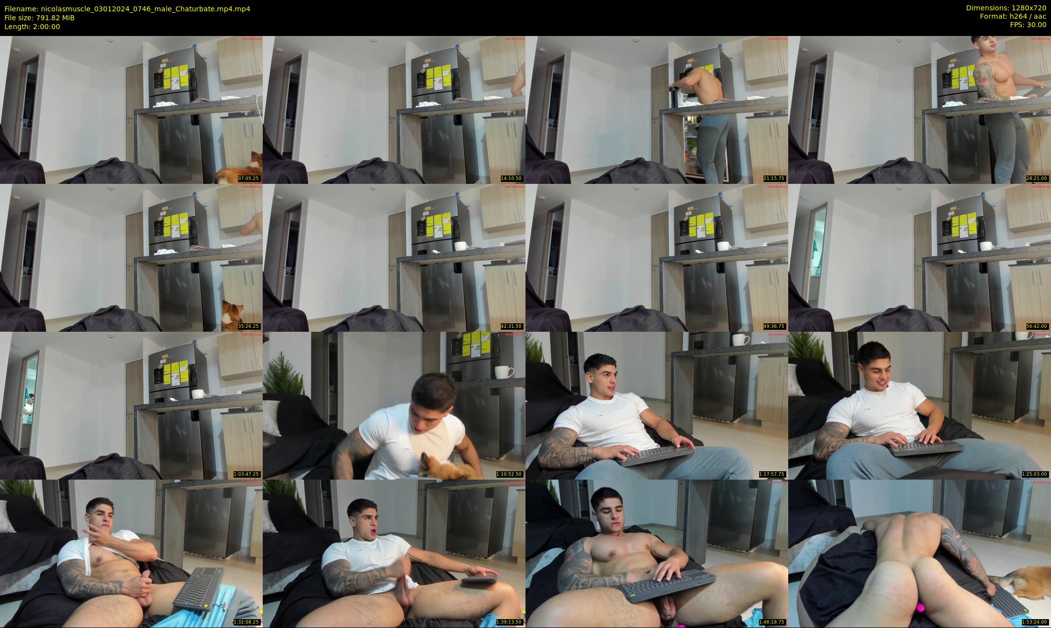 nicolasmuscle — 120 minute Chaturbate male cam show recording, 720p, Jan 3, 2024