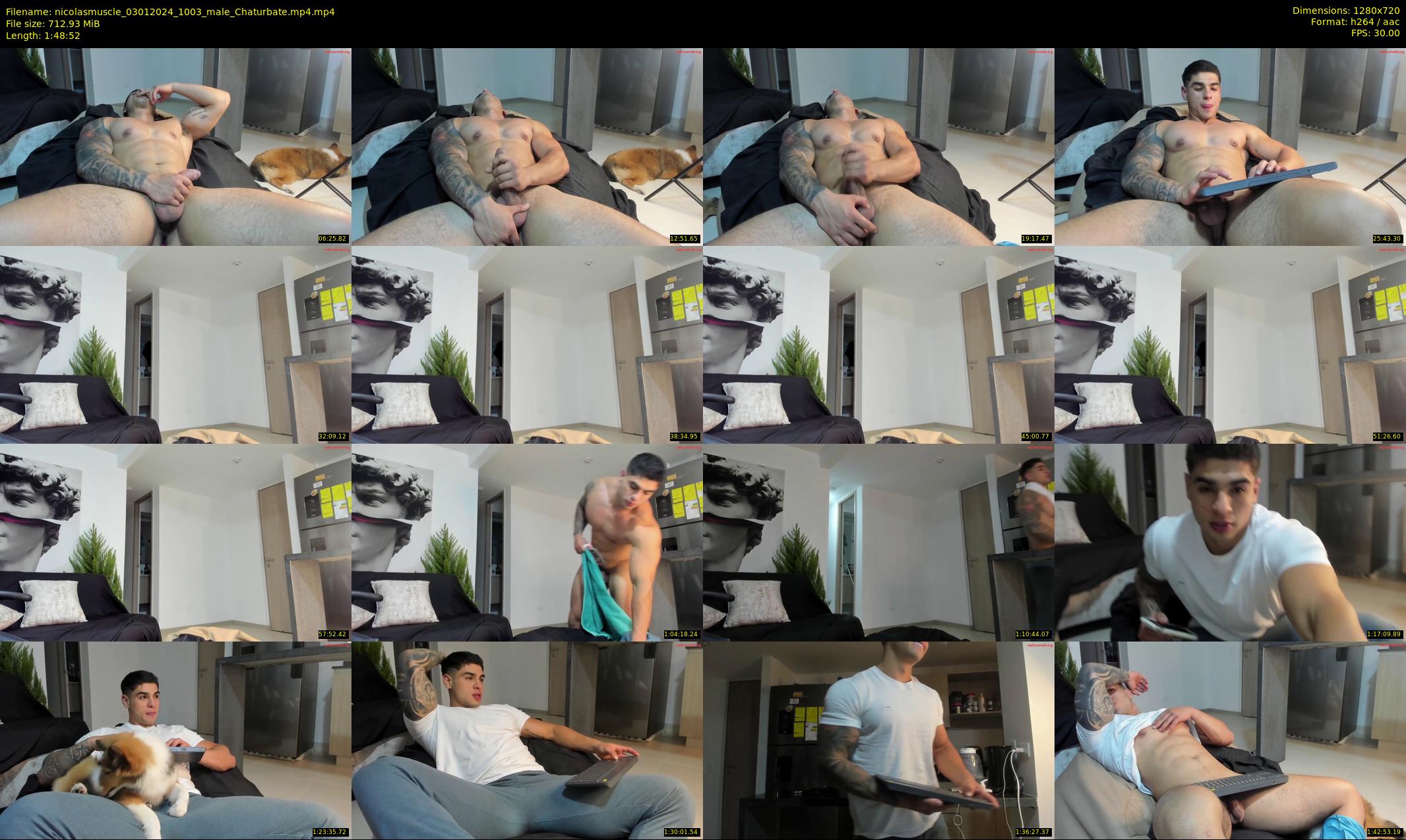 nicolasmuscle — 109 minute Chaturbate male cam show recording, 720p, Jan 3, 2024