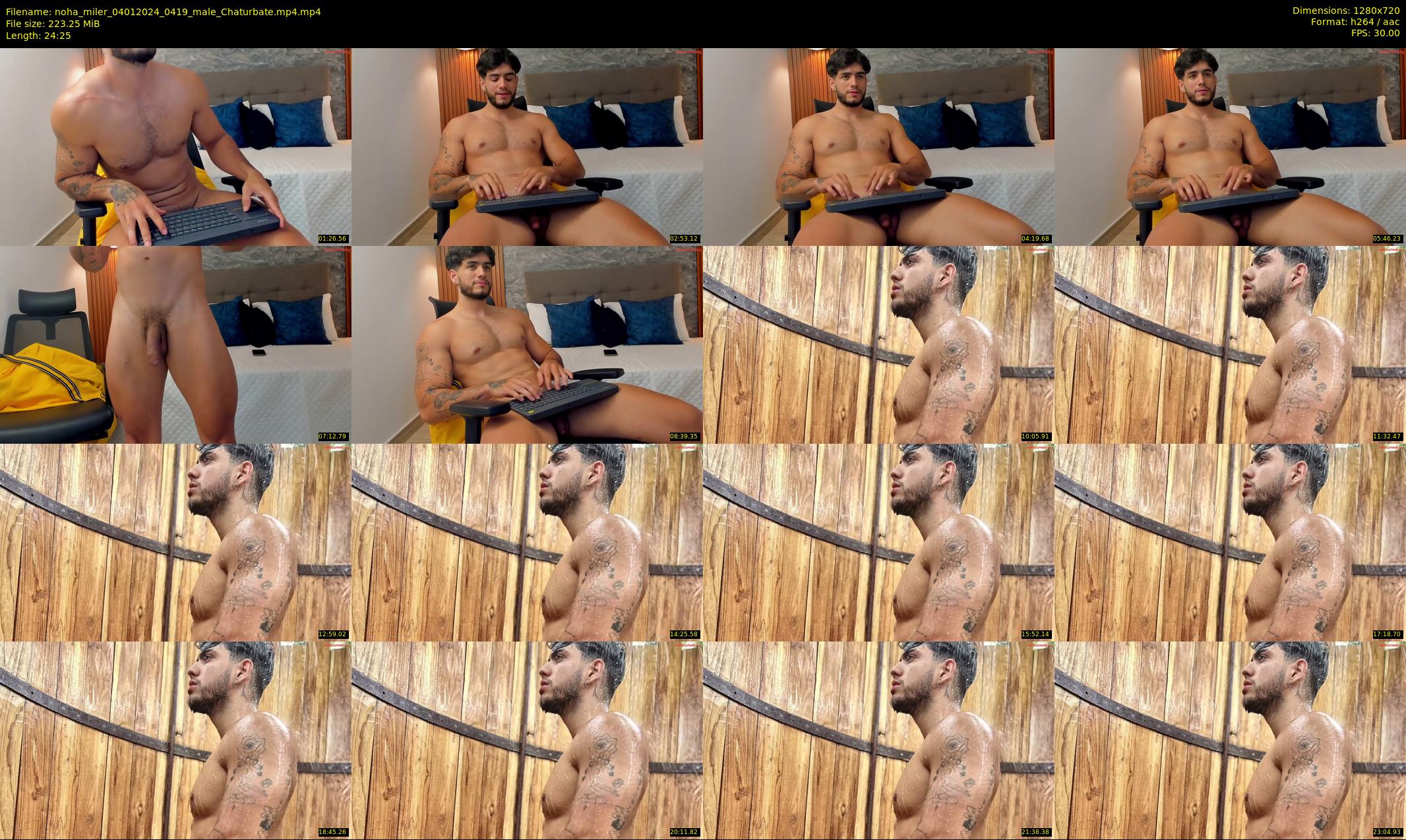 noha_miler — 25 minute Chaturbate male cam show recording, 720p, Jan 4, 2024