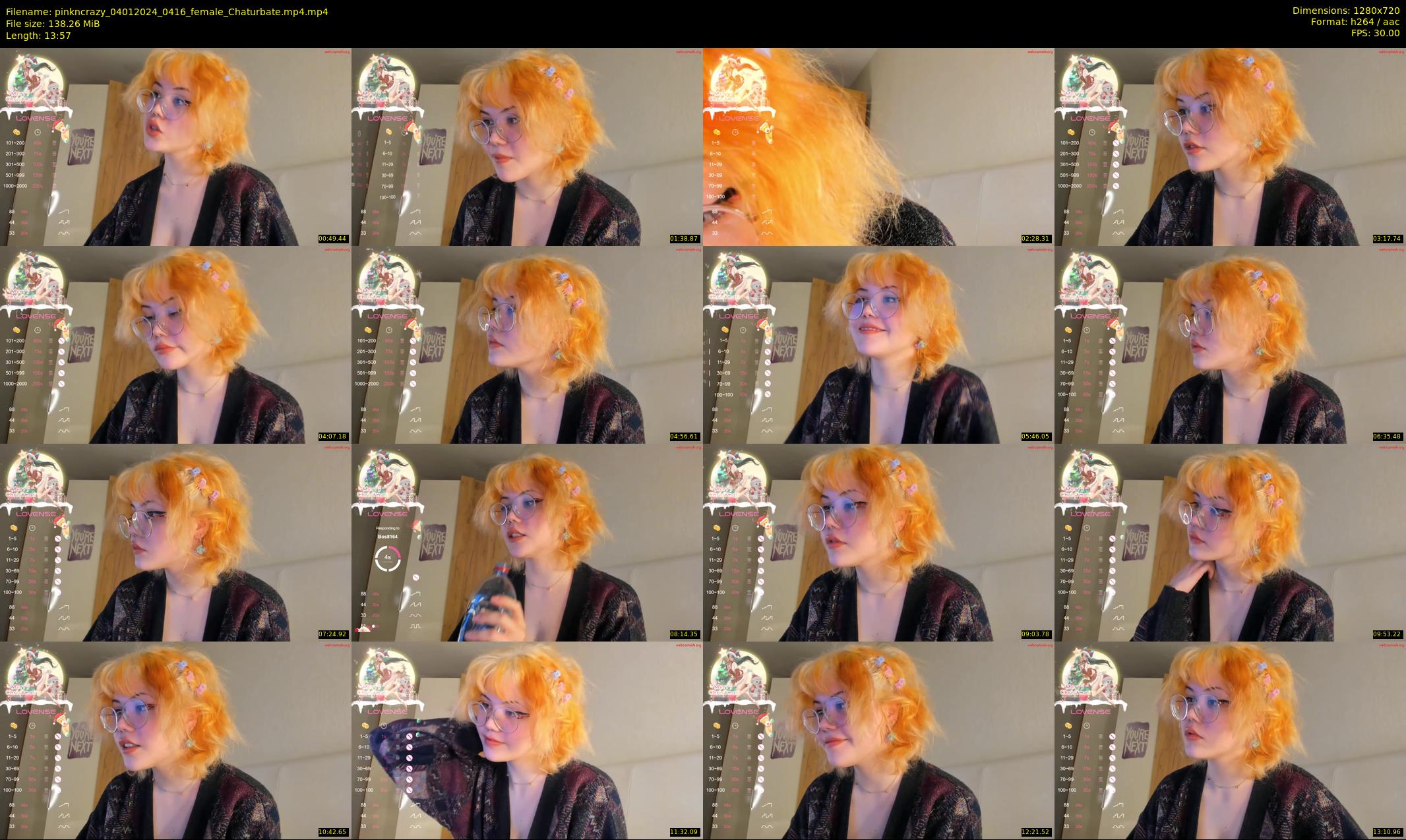 pinkncrazy — 14 minute Chaturbate female cam show recording, 720p, Jan 4, 2024