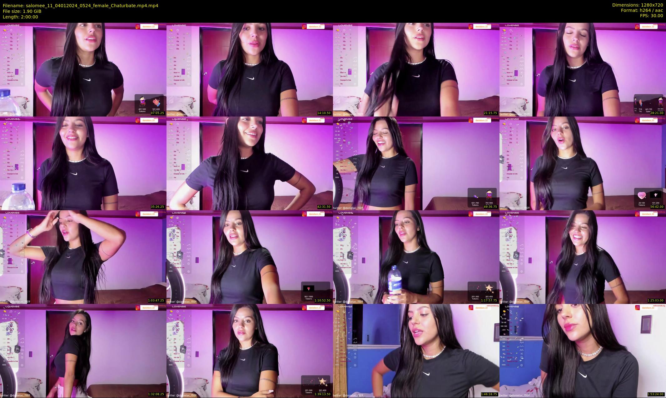 salomee_11 — 120 minute Chaturbate female cam show recording, 720p, Jan 4, 2024