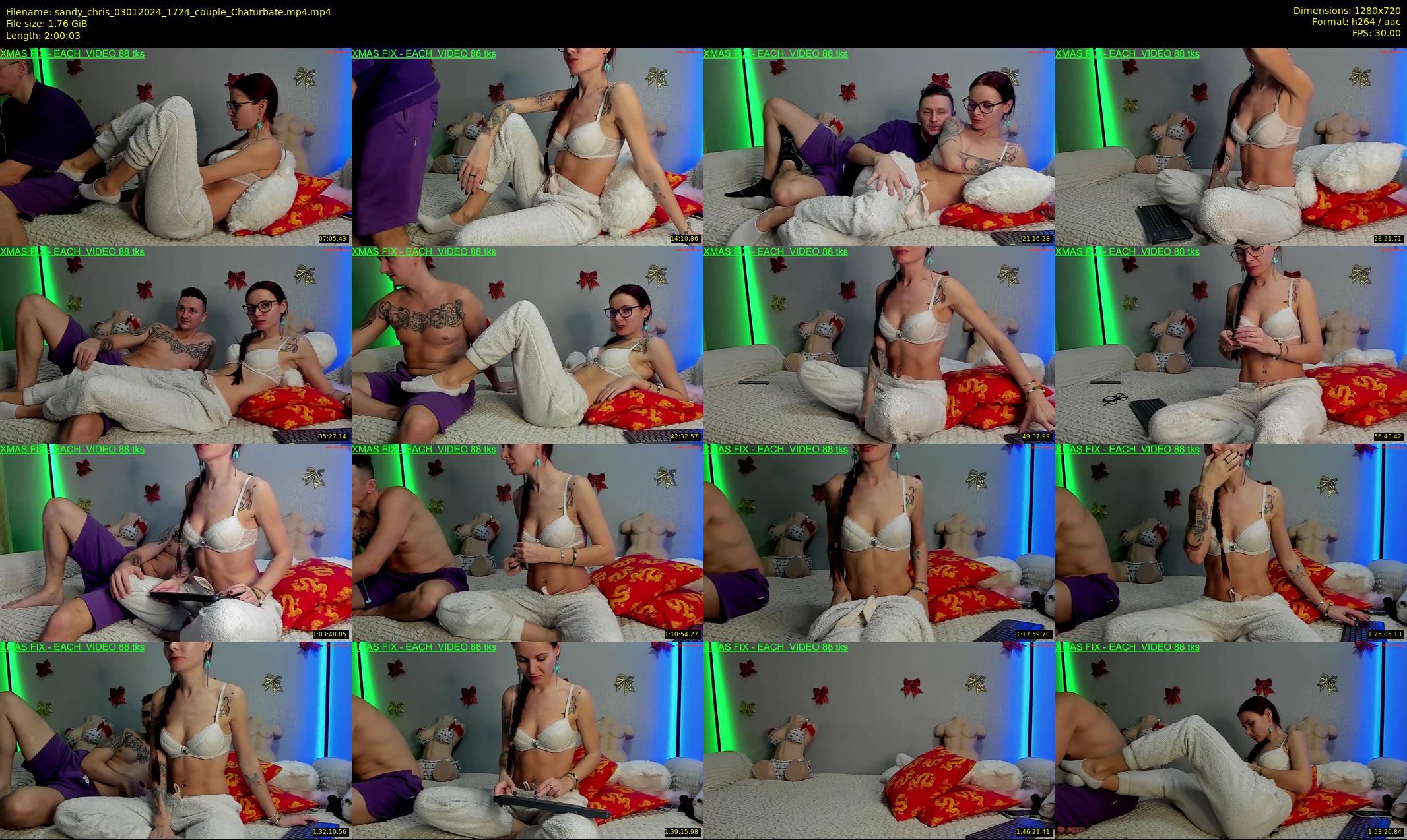 sandy_chris — 121 minute Chaturbate couple cam show recording, 720p, Jan 3, 2024