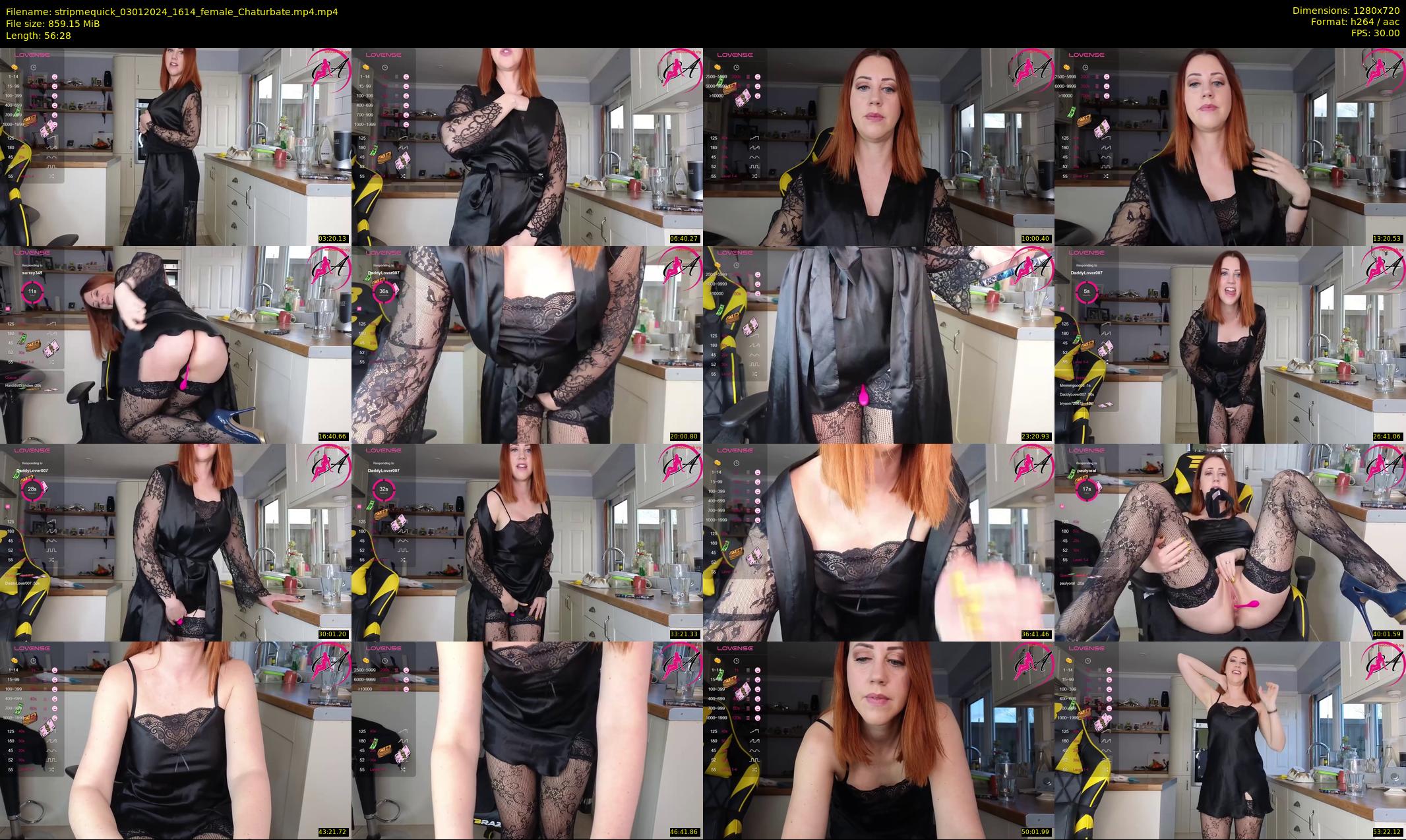 stripmequick — 57 minute Chaturbate female cam show recording, 720p, Jan 3, 2024