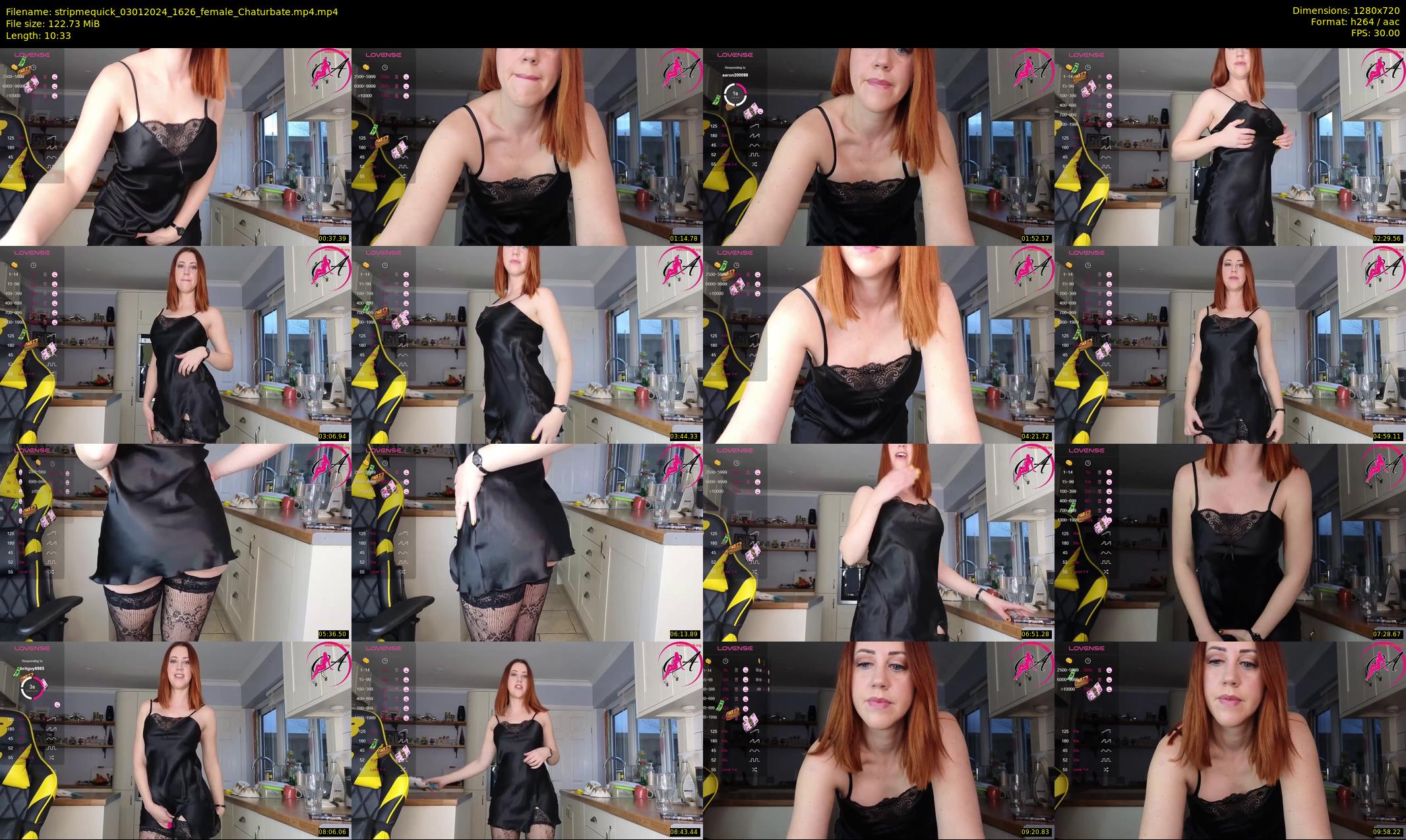 stripmequick — 11 minute Chaturbate female cam show recording, 720p, Jan 3, 2024
