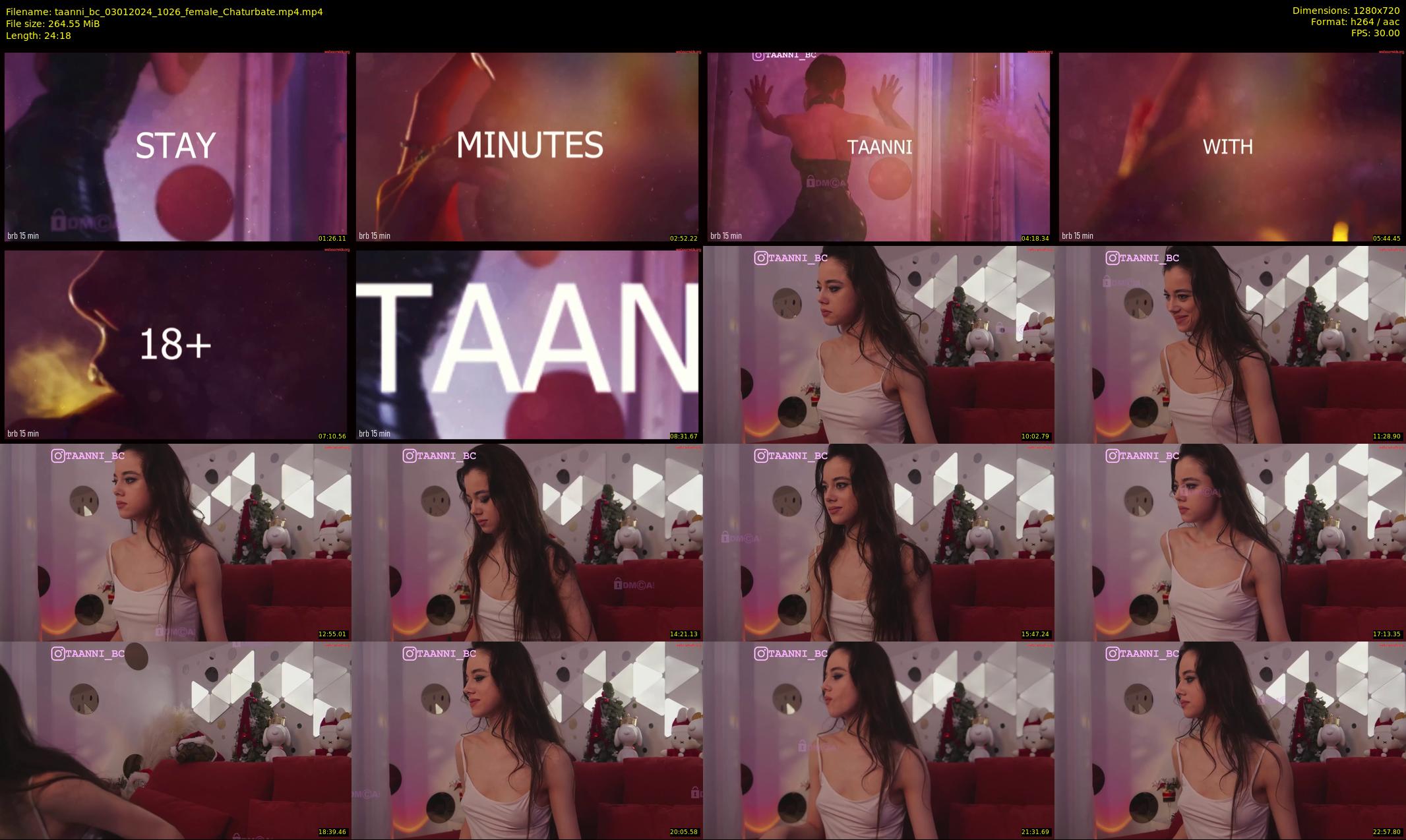 taanni_bc — 25 minute Chaturbate female cam show recording, 720p, Jan 3, 2024