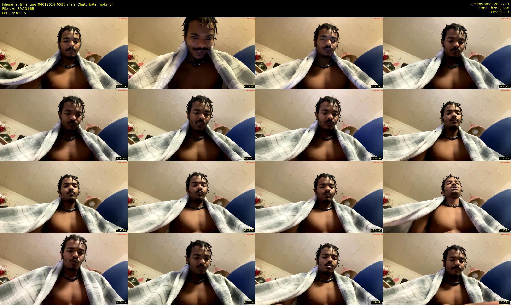 trillahung — 4 minute Chaturbate male cam show recording, 720p, Jan 4, 2024