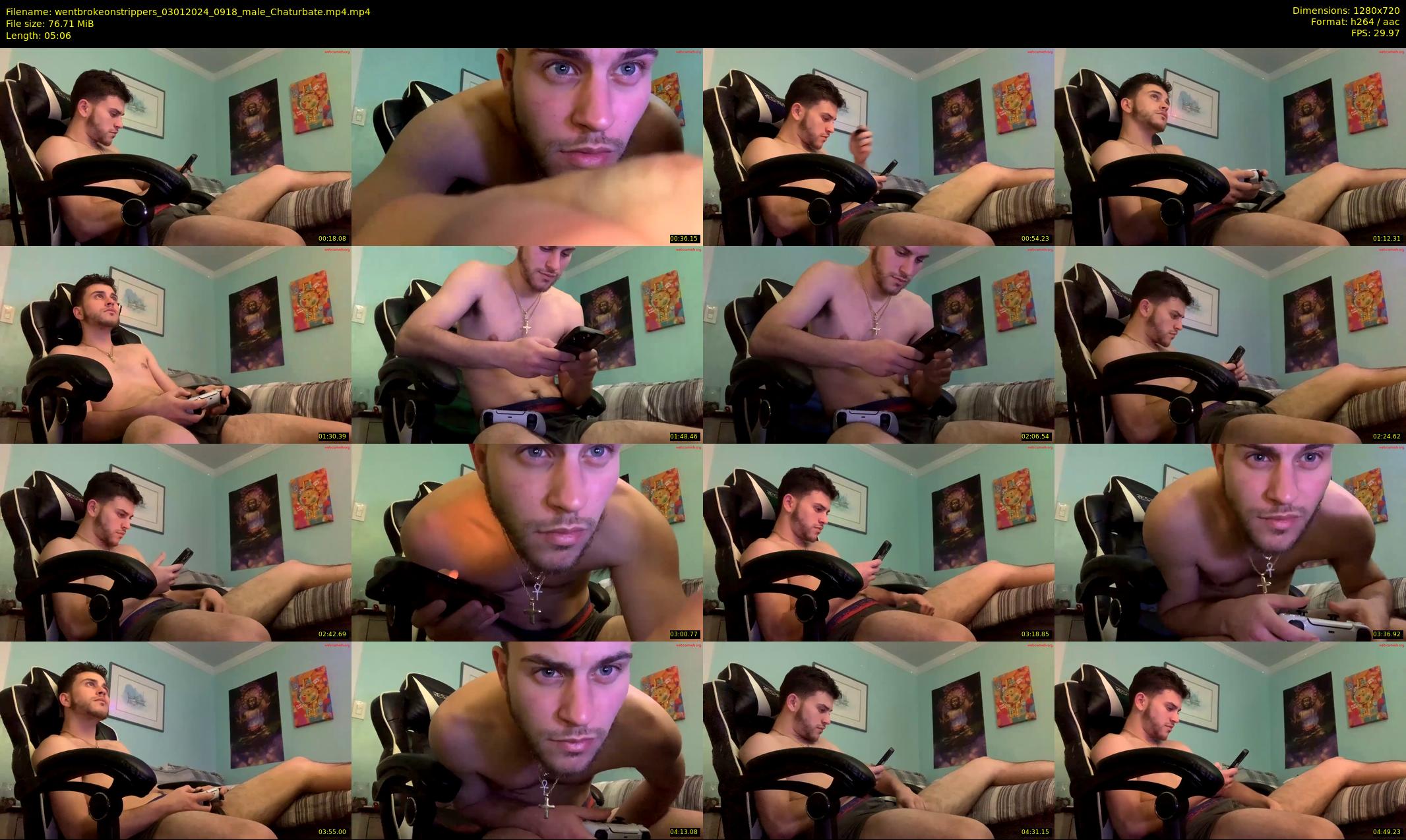 wentbrokeonstrippers — 6 minute Chaturbate male cam show recording, 720p, Jan 3, 2024