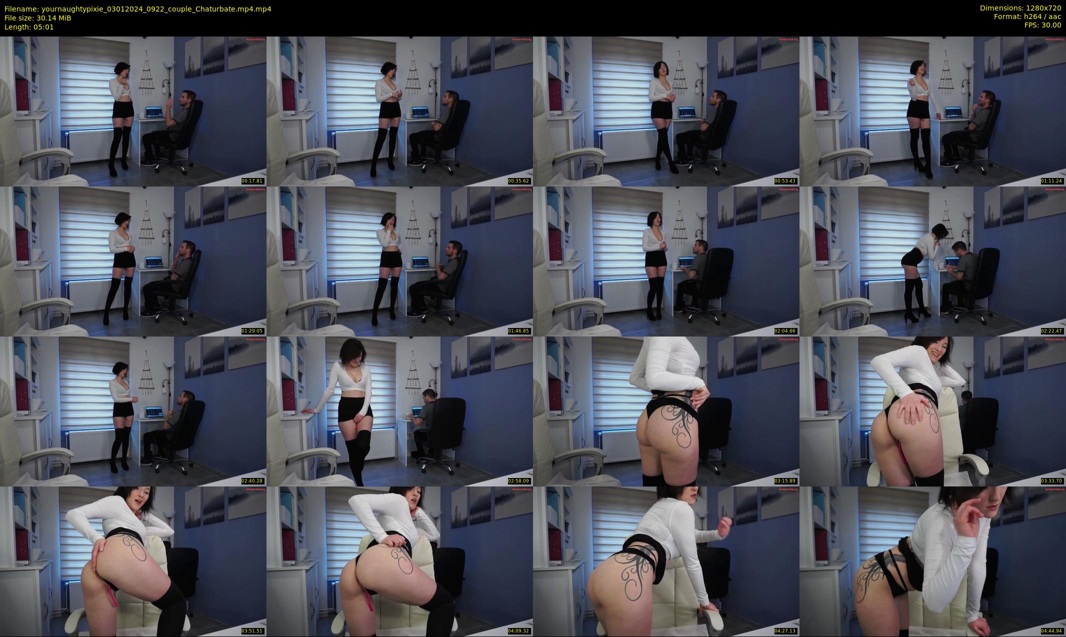 yournaughtypixie — 6 minute Chaturbate couple cam show recording, 720p, Jan 3, 2024