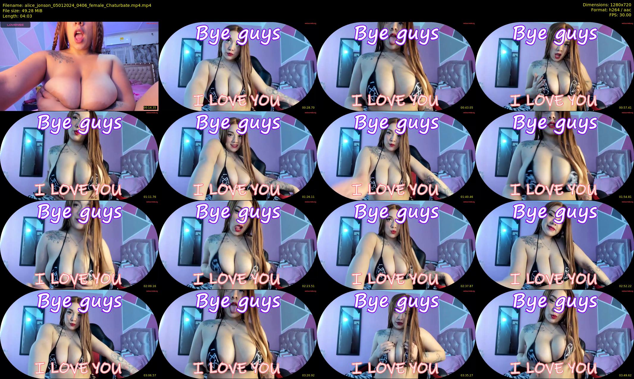 alice_jonson — 5 minute Chaturbate female cam show recording, 720p, Jan 5, 2024