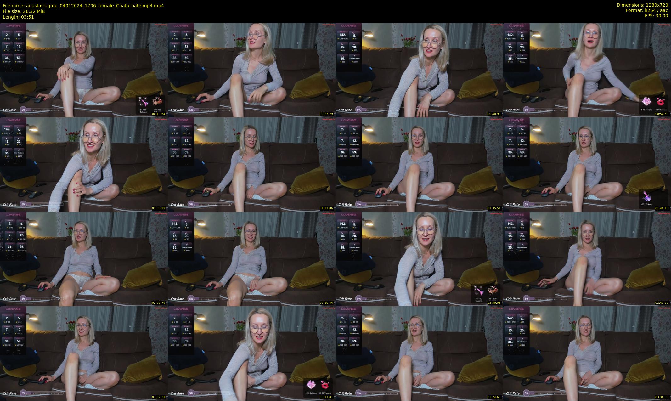 anastasiagate — 4 minute Chaturbate female cam show recording, 720p, Jan 4, 2024