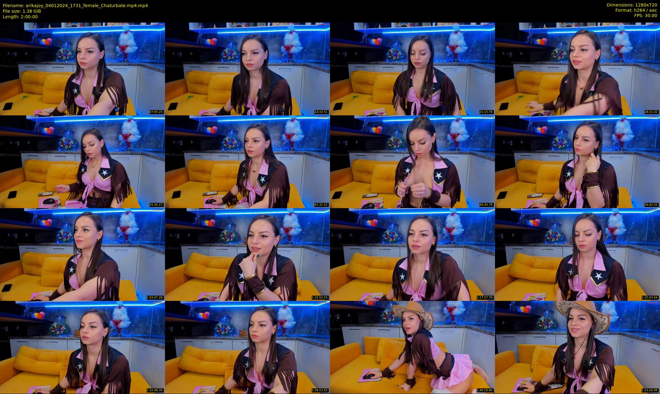 arikajoy — 120 minute Chaturbate female cam show recording, 720p, Jan 4, 2024