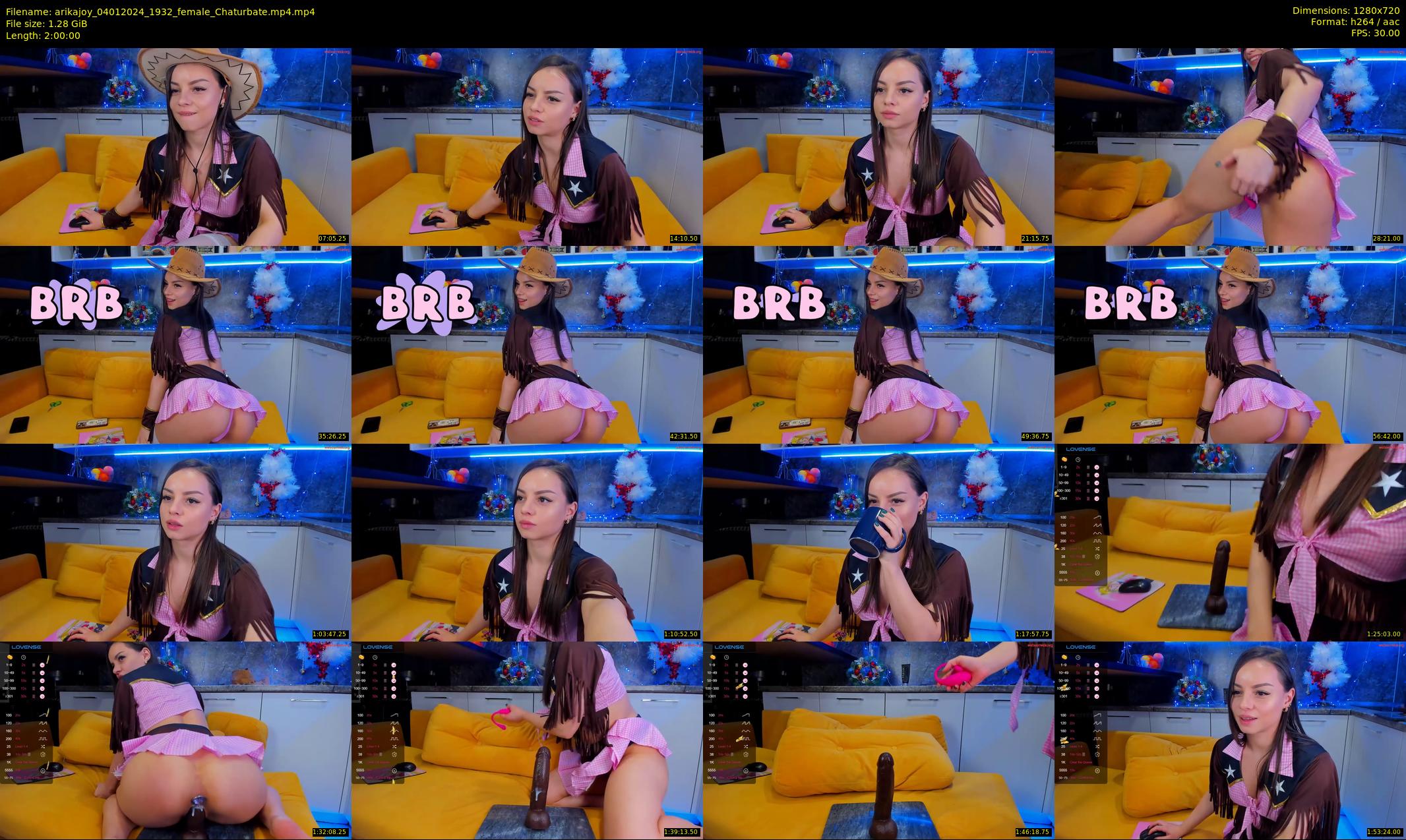 arikajoy — 120 minute Chaturbate female cam show recording, 720p, Jan 4, 2024