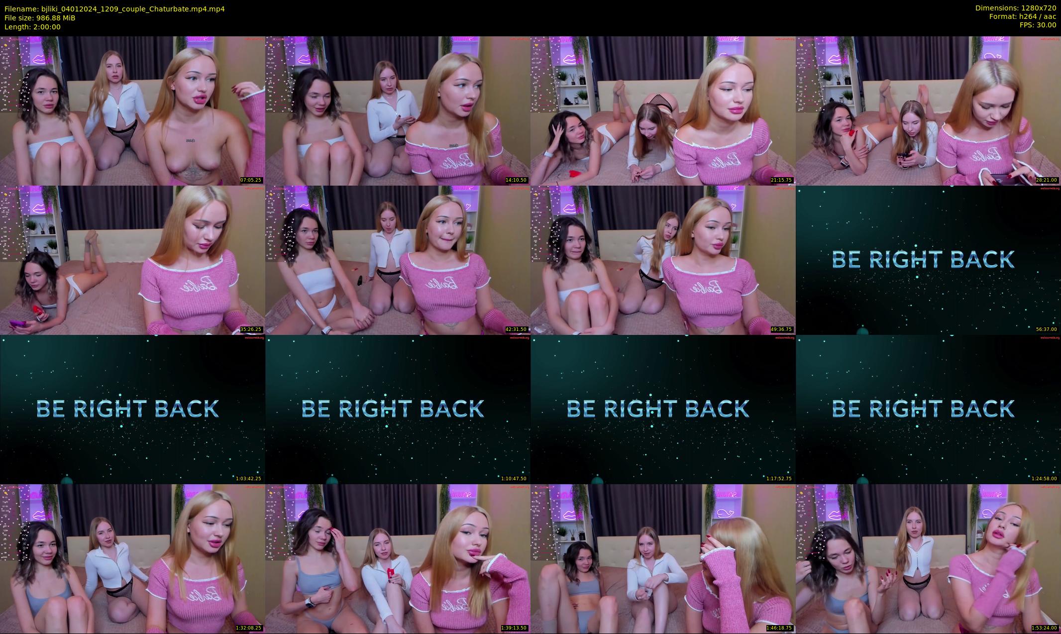 bjliki — 120 minute Chaturbate couple cam show recording, 720p, Jan 4, 2024