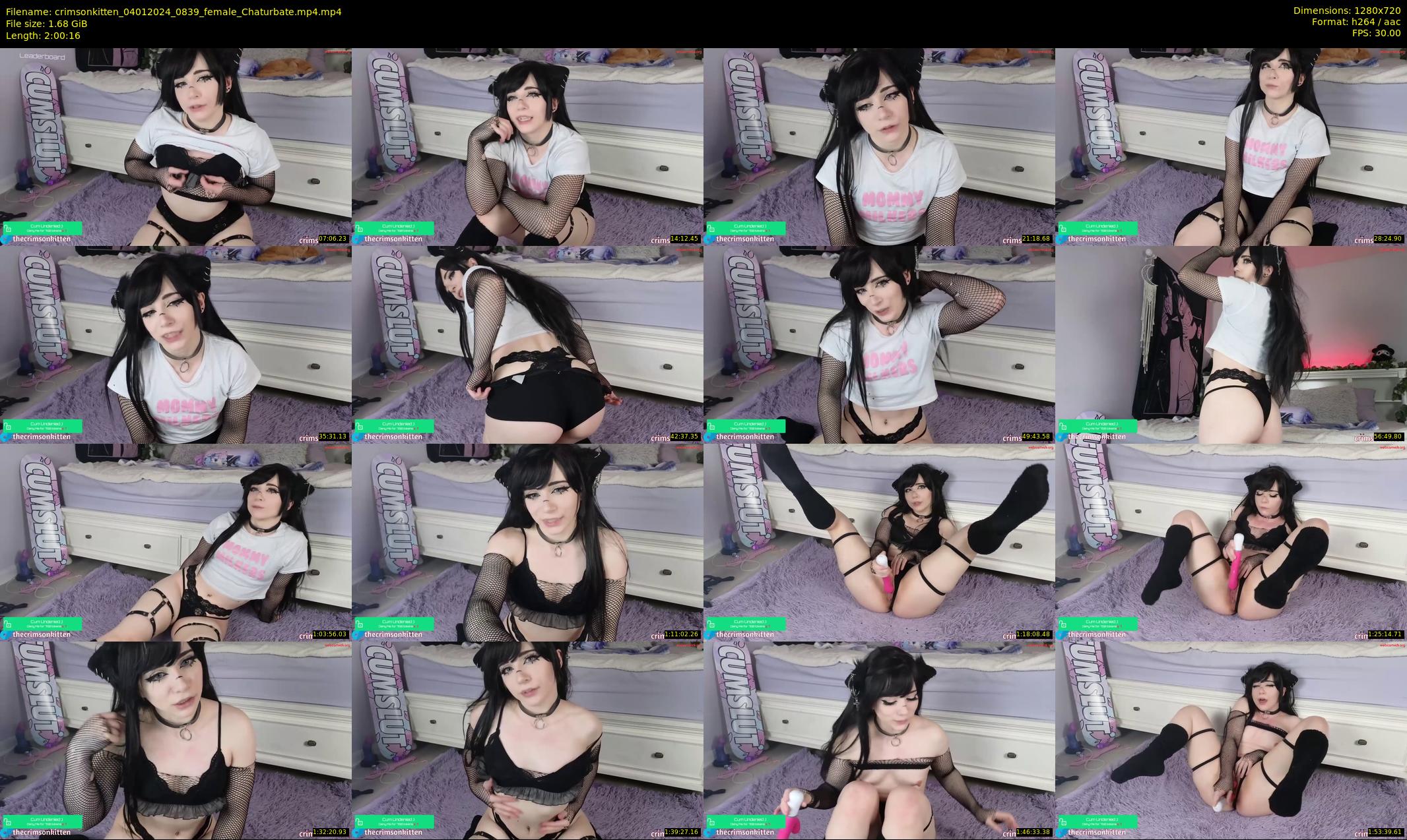 crimsonkitten — 121 minute Chaturbate female cam show recording, 720p, Jan 4, 2024
