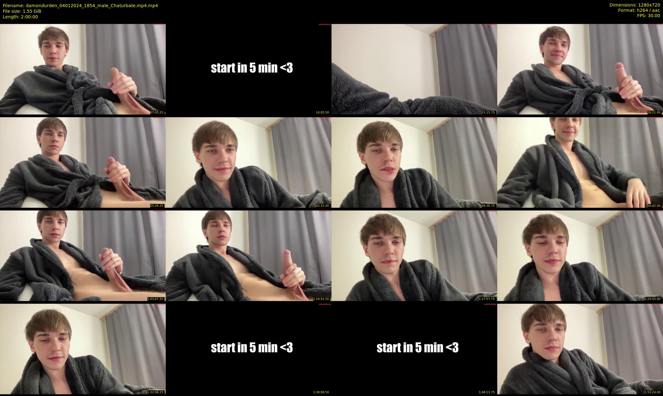 damondurden — 120 minute Chaturbate male cam show recording, 720p, Jan 4, 2024