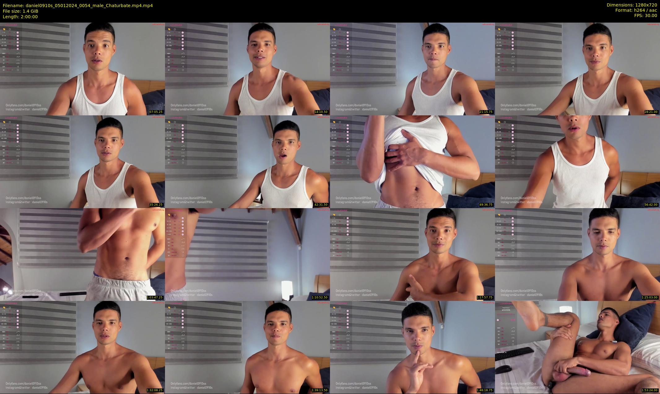 daniel0910s — 120 minute Chaturbate male cam show recording, 720p, Jan 5, 2024