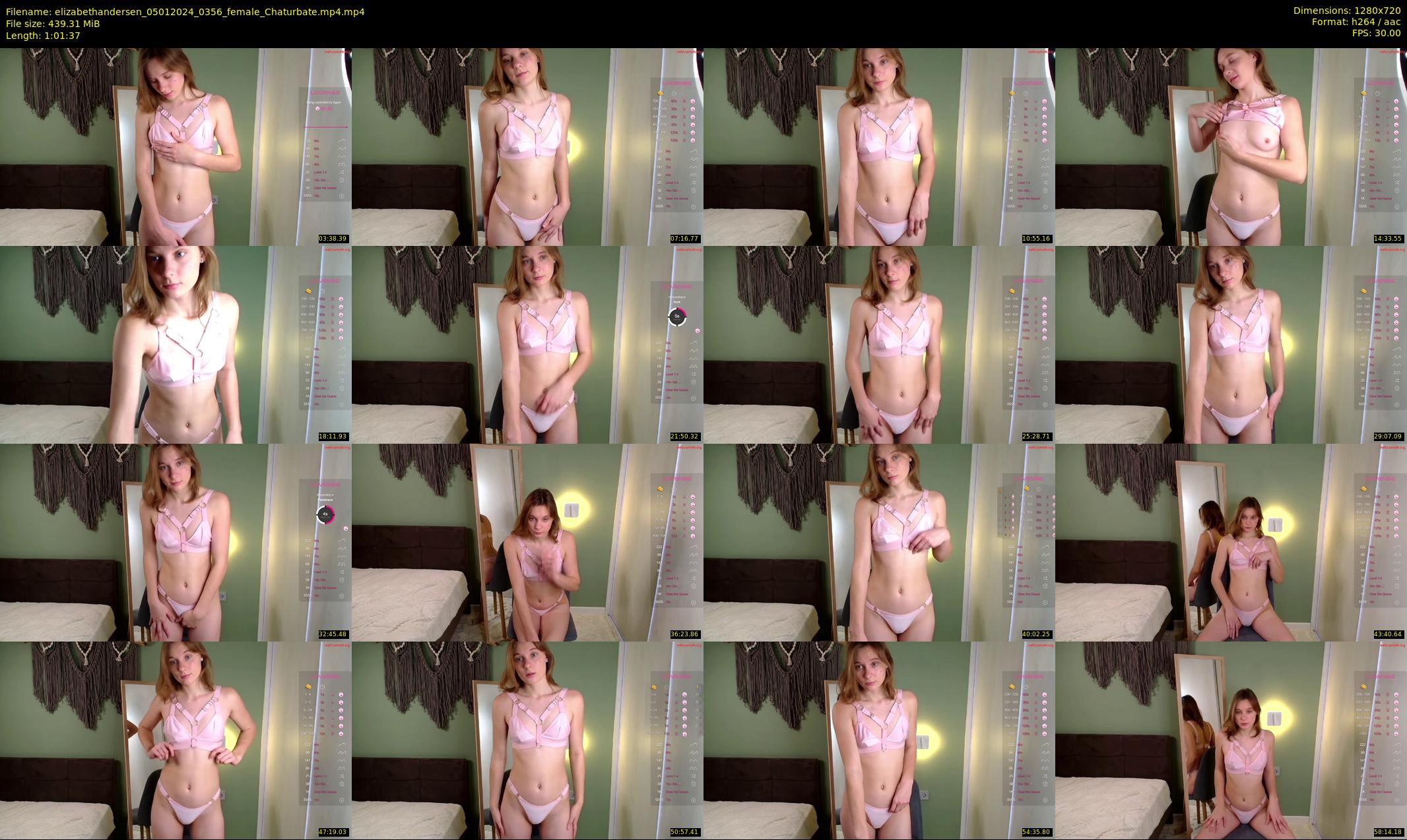 elizabethandersen — 62 minute Chaturbate female cam show recording, 720p, Jan 5, 2024