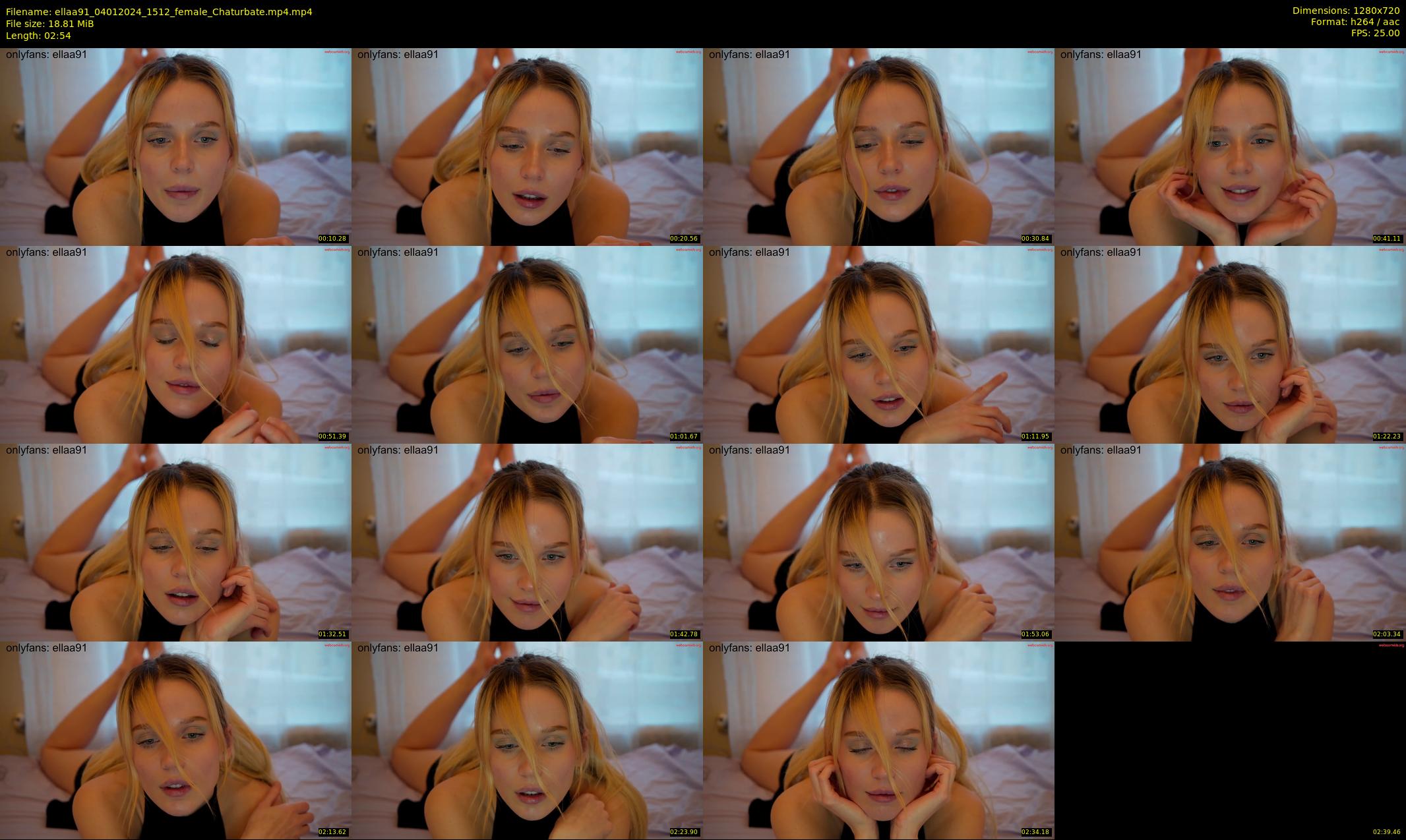 ellaa91 — 3 minute Chaturbate female cam show recording, 720p, Jan 4, 2024
