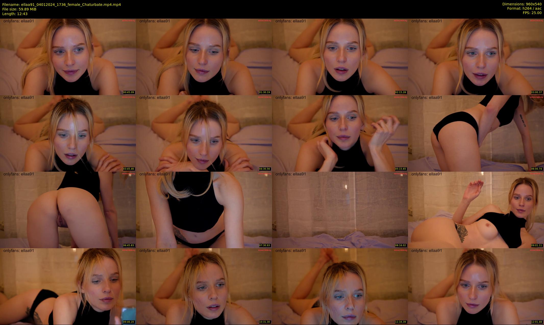 ellaa91 — 13 minute Chaturbate female cam show recording, 480p, Jan 4, 2024