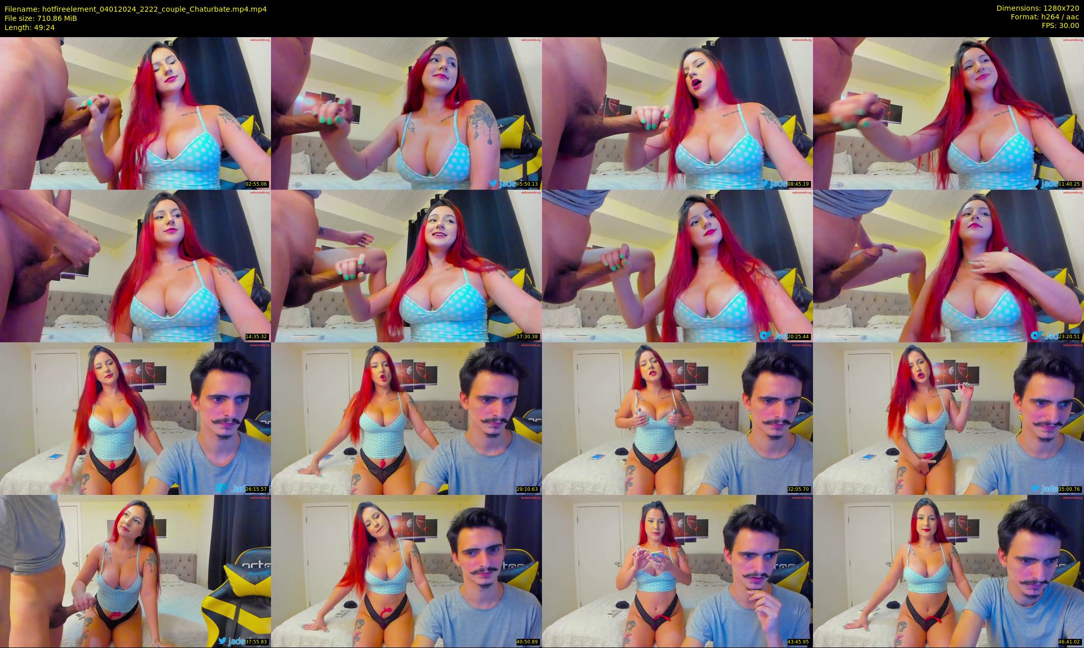 hotfireelement — 50 minute Chaturbate couple cam show recording, 720p, Jan 4, 2024