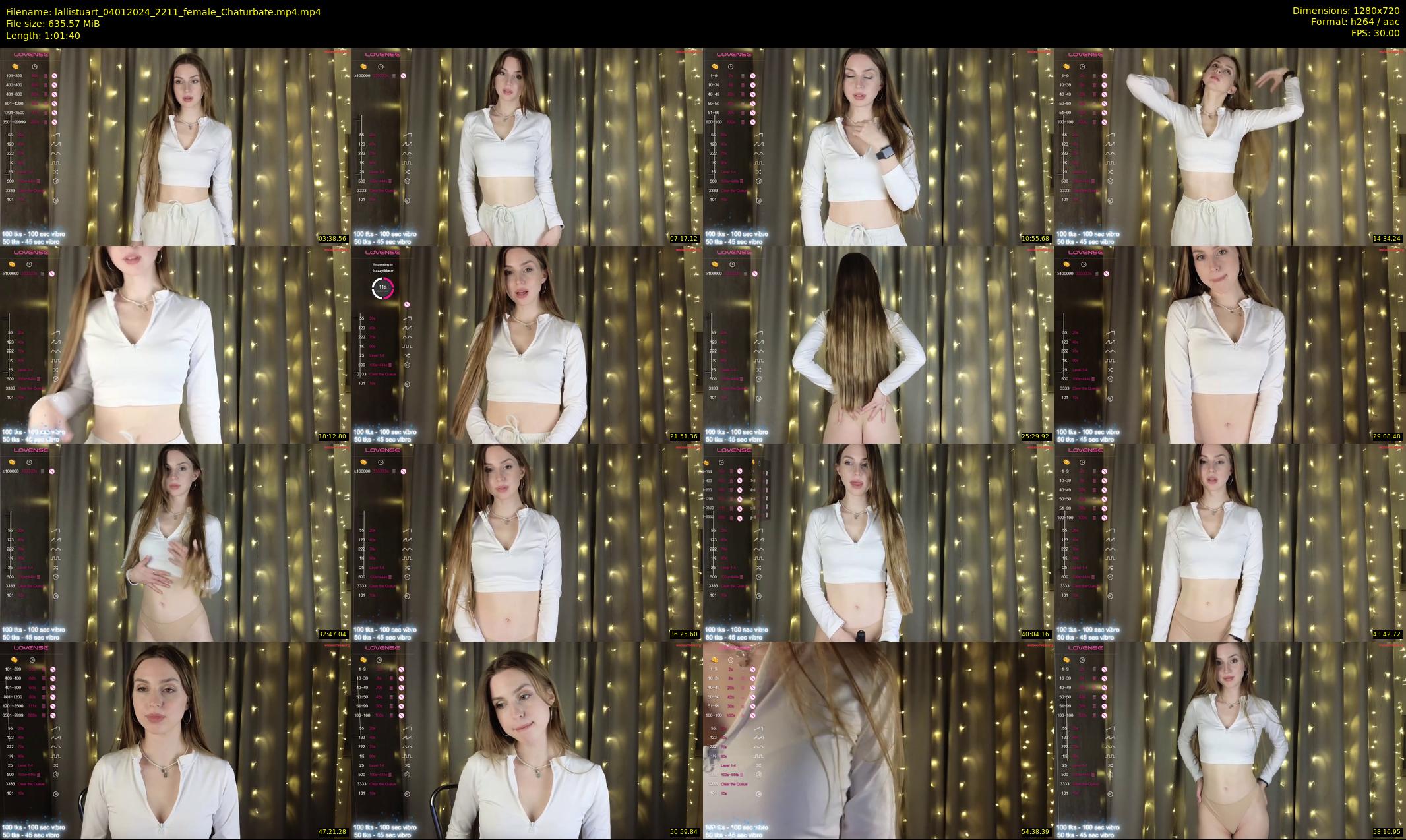 lallistuart — 62 minute Chaturbate female cam show recording, 720p, Jan 4, 2024