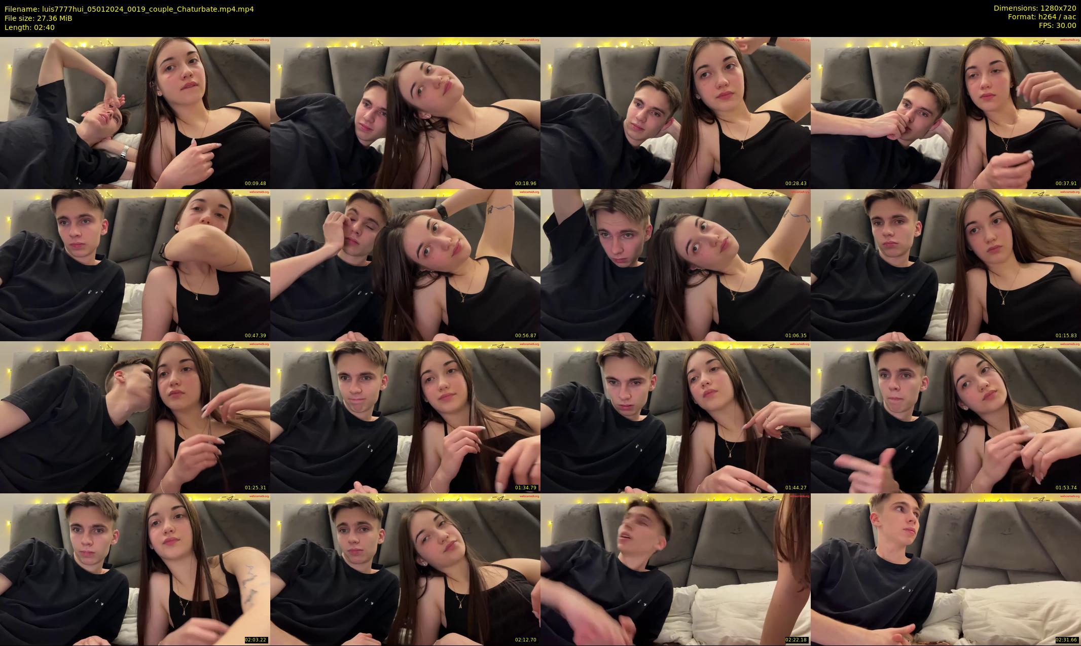 luis7777hui — 3 minute Chaturbate couple cam show recording, 720p, Jan 5, 2024