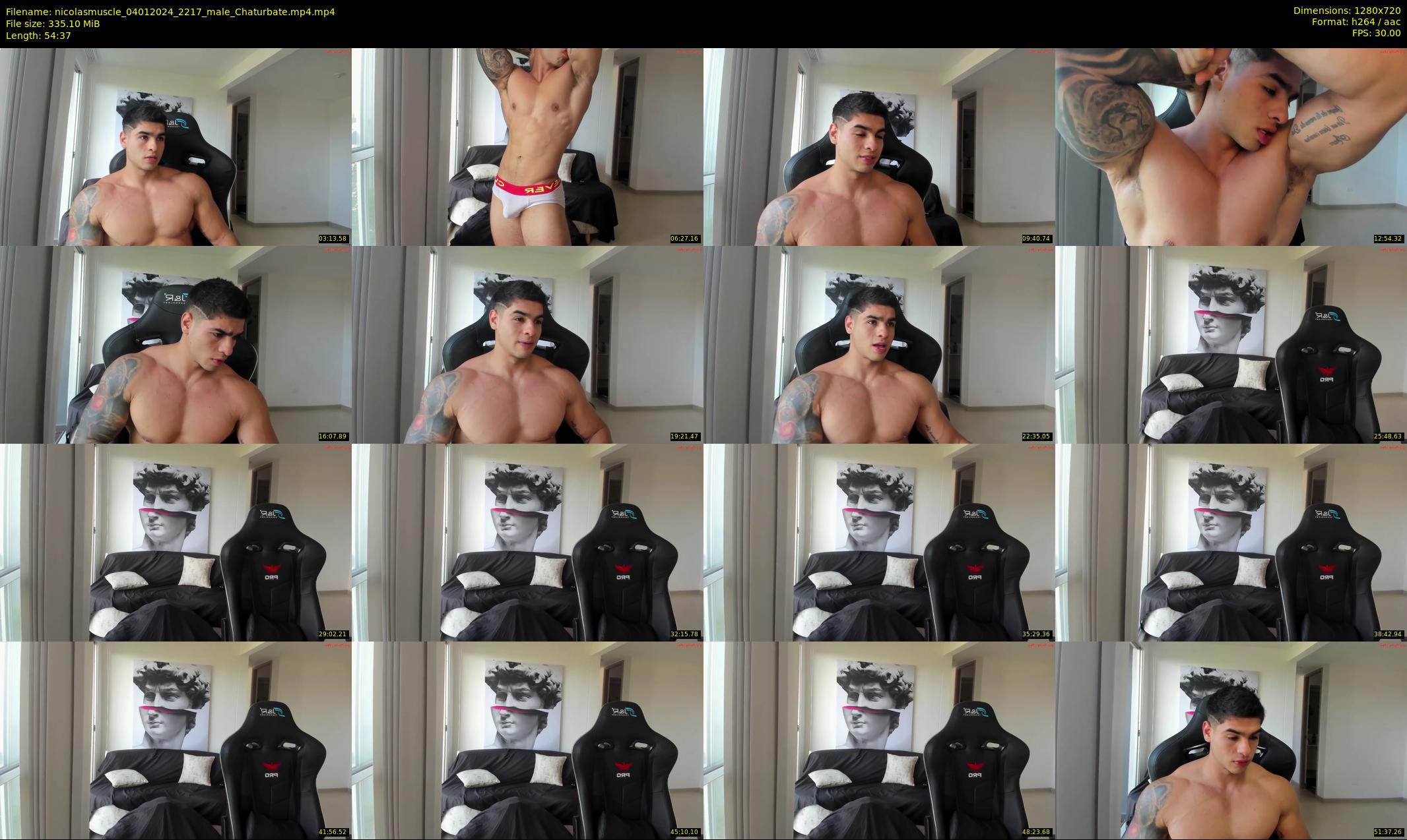 nicolasmuscle — 55 minute Chaturbate male cam show recording, 720p, Jan 4, 2024