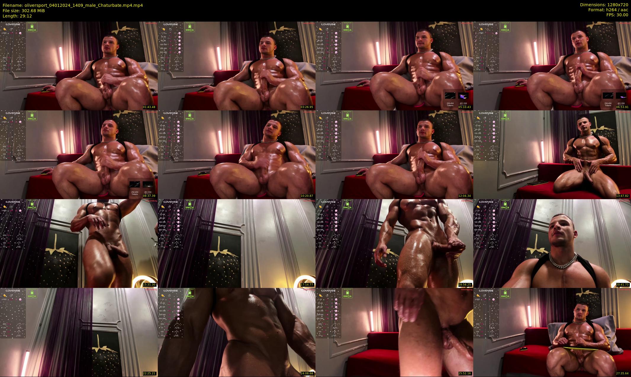 oliversport — 30 minute Chaturbate male cam show recording, 720p, Jan 4, 2024