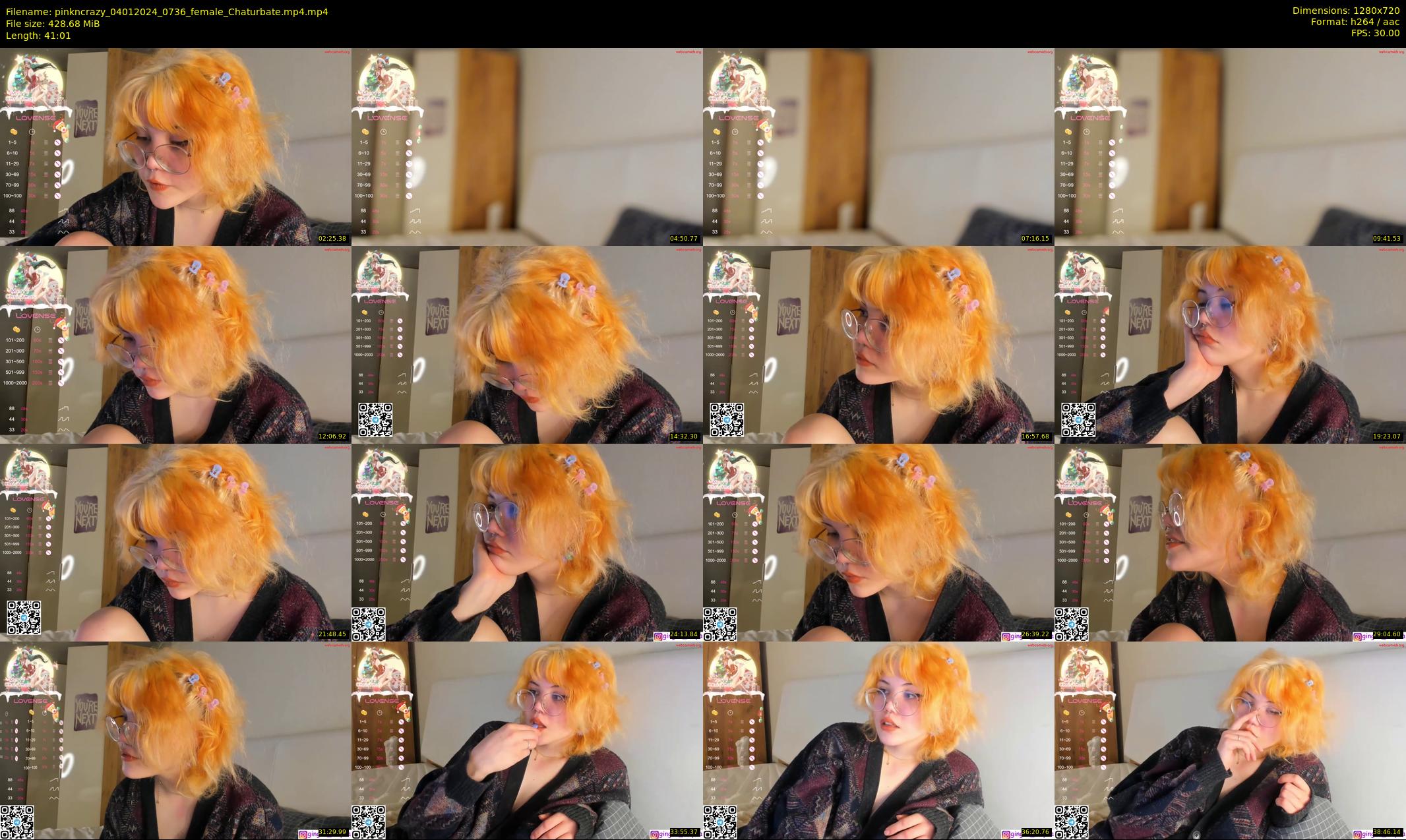 pinkncrazy — 42 minute Chaturbate female cam show recording, 720p, Jan 4, 2024