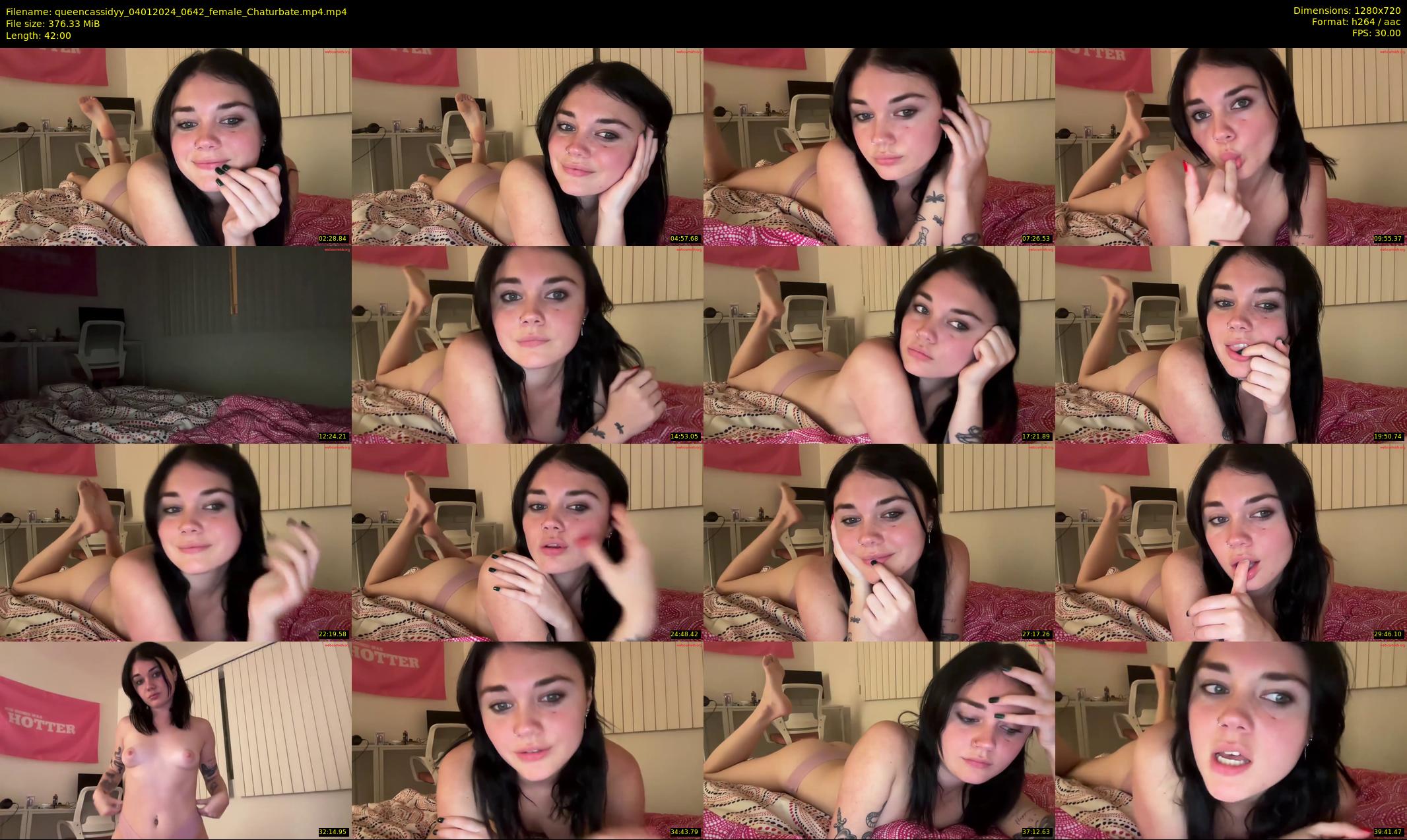 queencassidyy — 42 minute Chaturbate female cam show recording, 720p, Jan 4, 2024