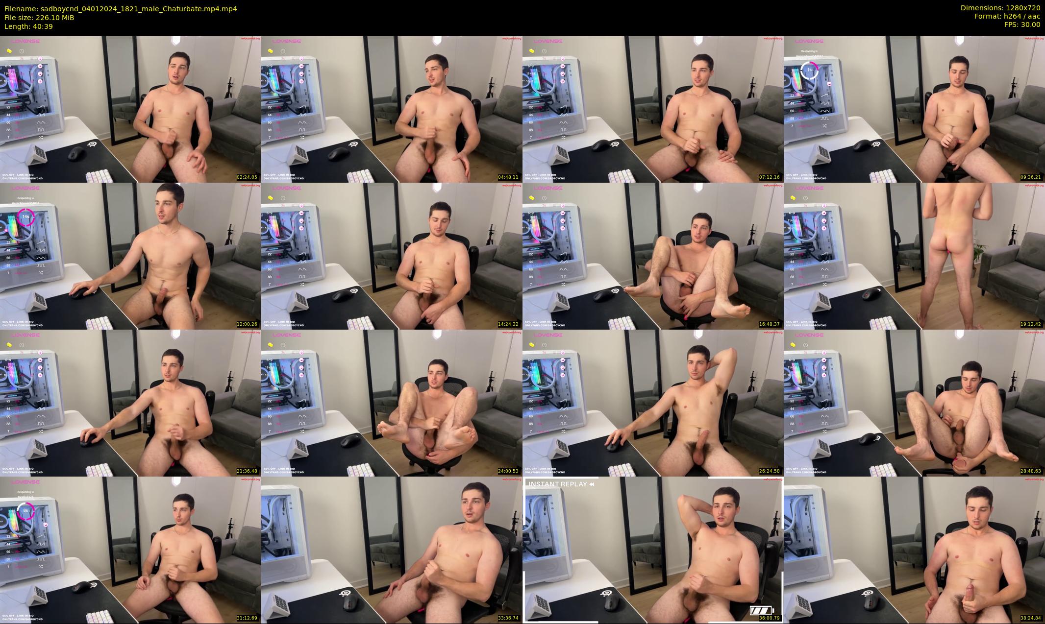 sadboycnd — 41 minute Chaturbate male cam show recording, 720p, Jan 4, 2024