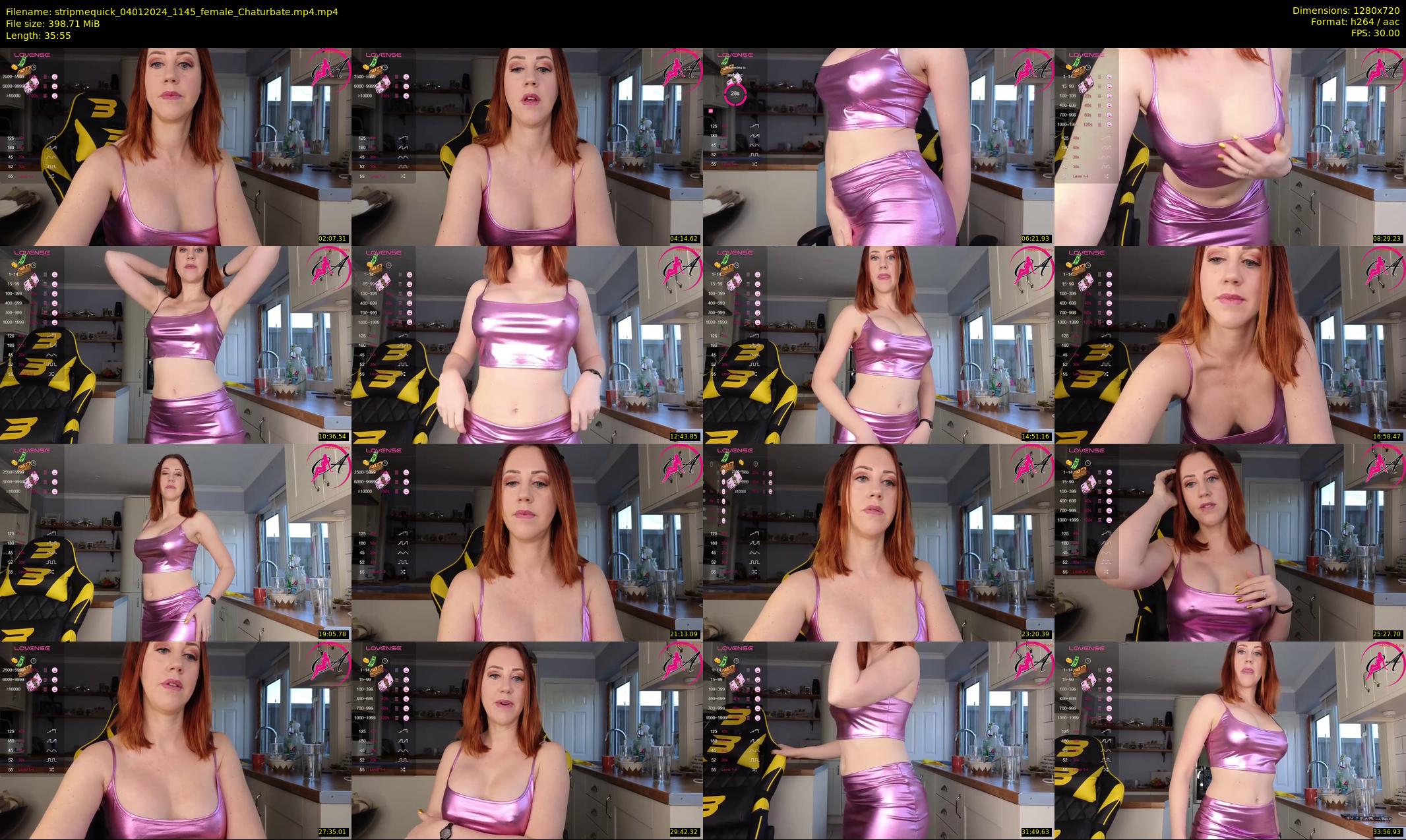 stripmequick — 36 minute Chaturbate female cam show recording, 720p, Jan 4, 2024