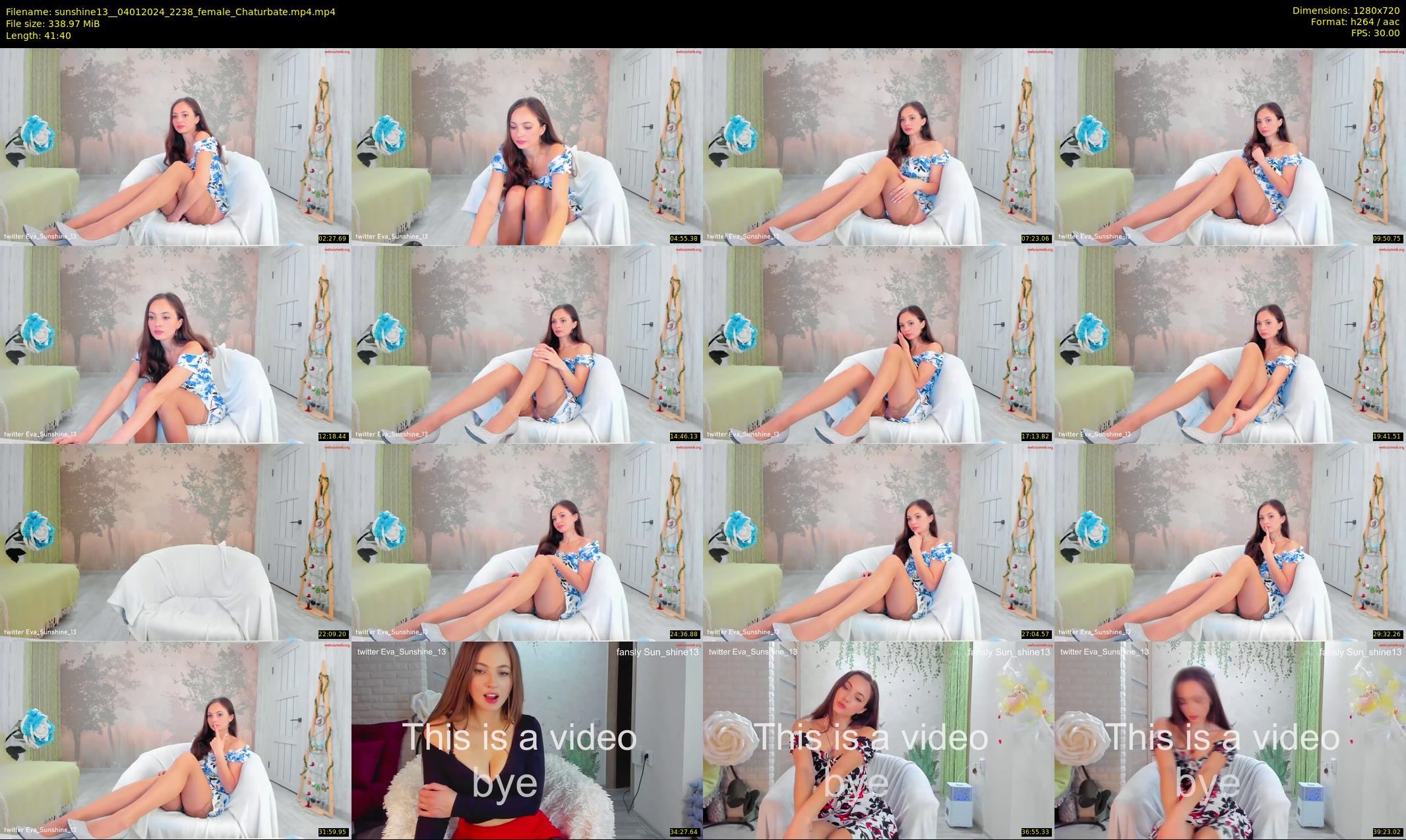 sunshine13_ — 42 minute Chaturbate female cam show recording, 720p, Jan 4, 2024