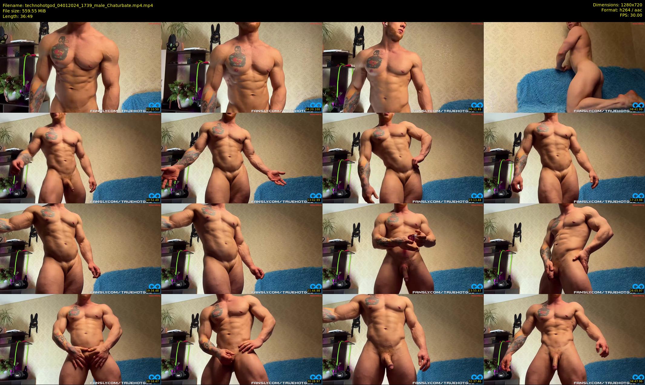 technohotgod — 37 minute Chaturbate male cam show recording, 720p, Jan 4, 2024