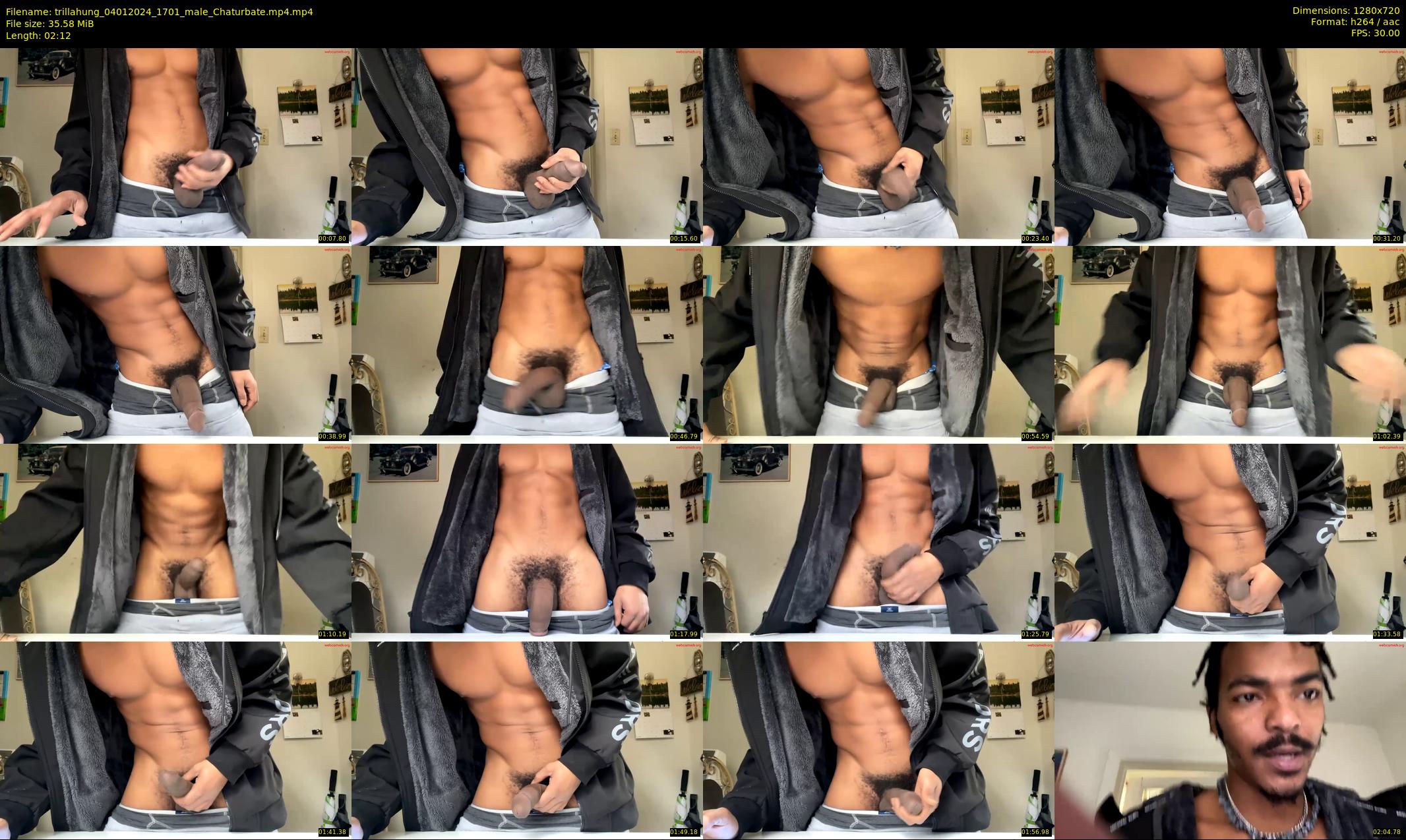 trillahung — 3 minute Chaturbate male cam show recording, 720p, Jan 4, 2024