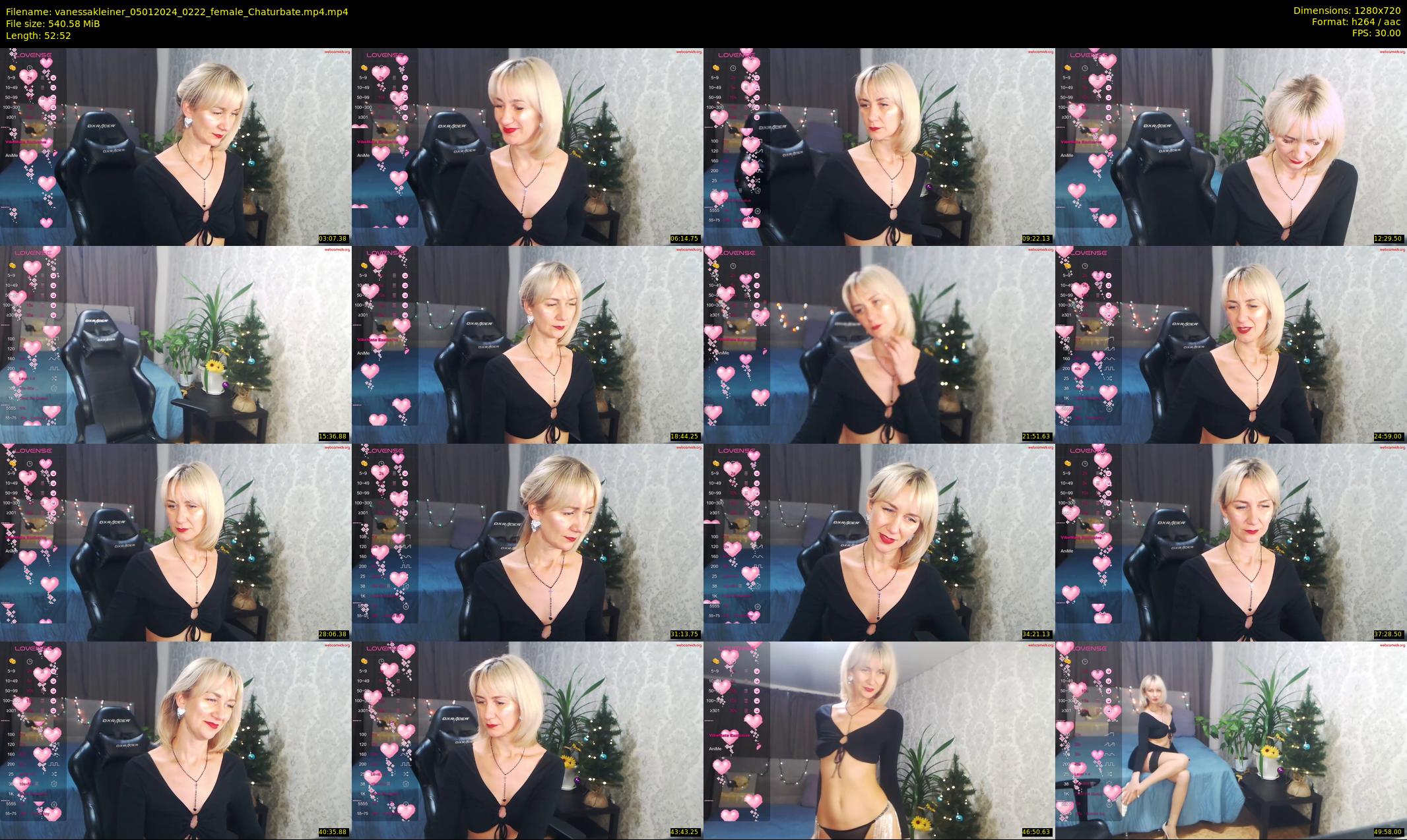 vanessakleiner — 53 minute Chaturbate female cam show recording, 720p, Jan 5, 2024