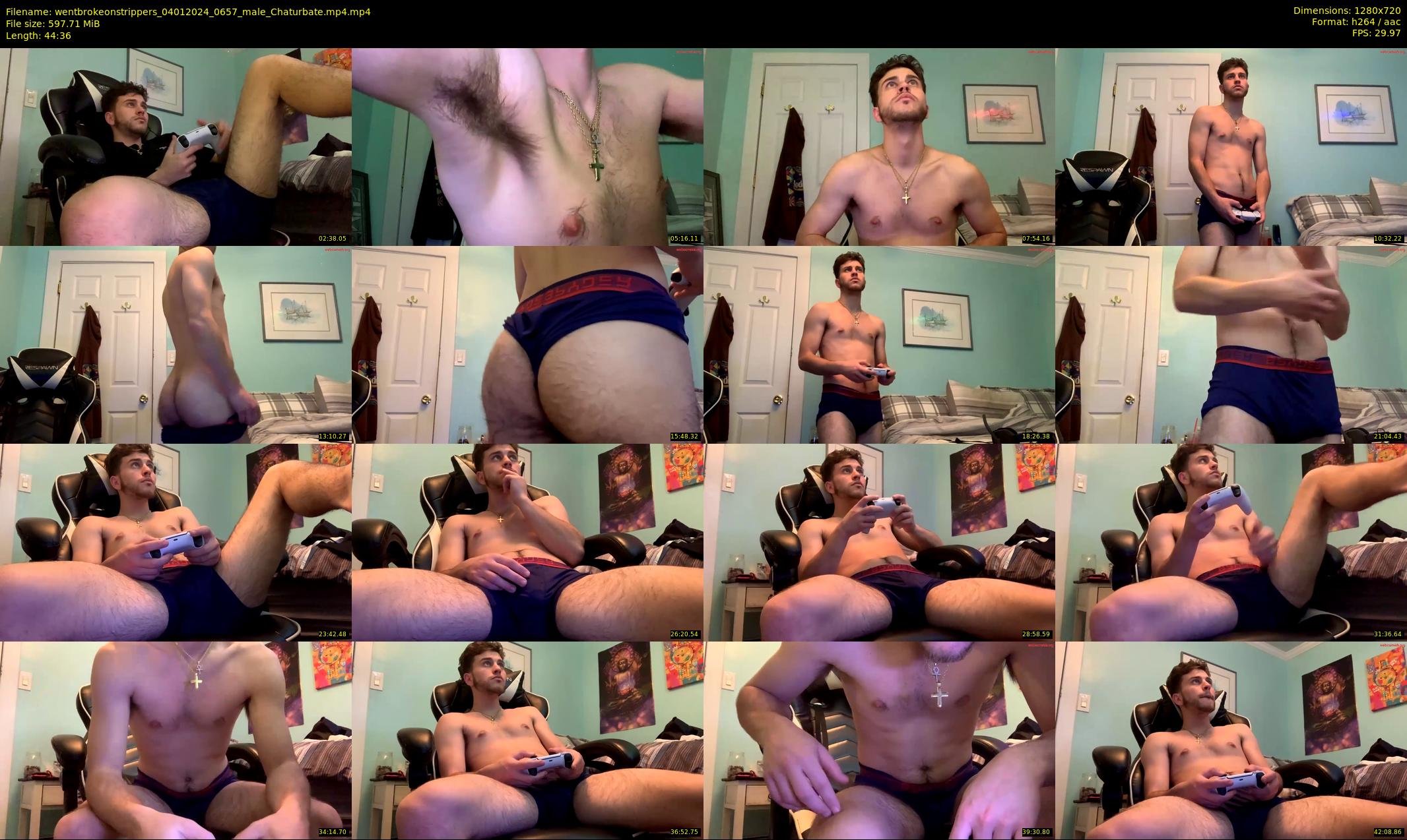 wentbrokeonstrippers — 45 minute Chaturbate male cam show recording, 720p, Jan 4, 2024