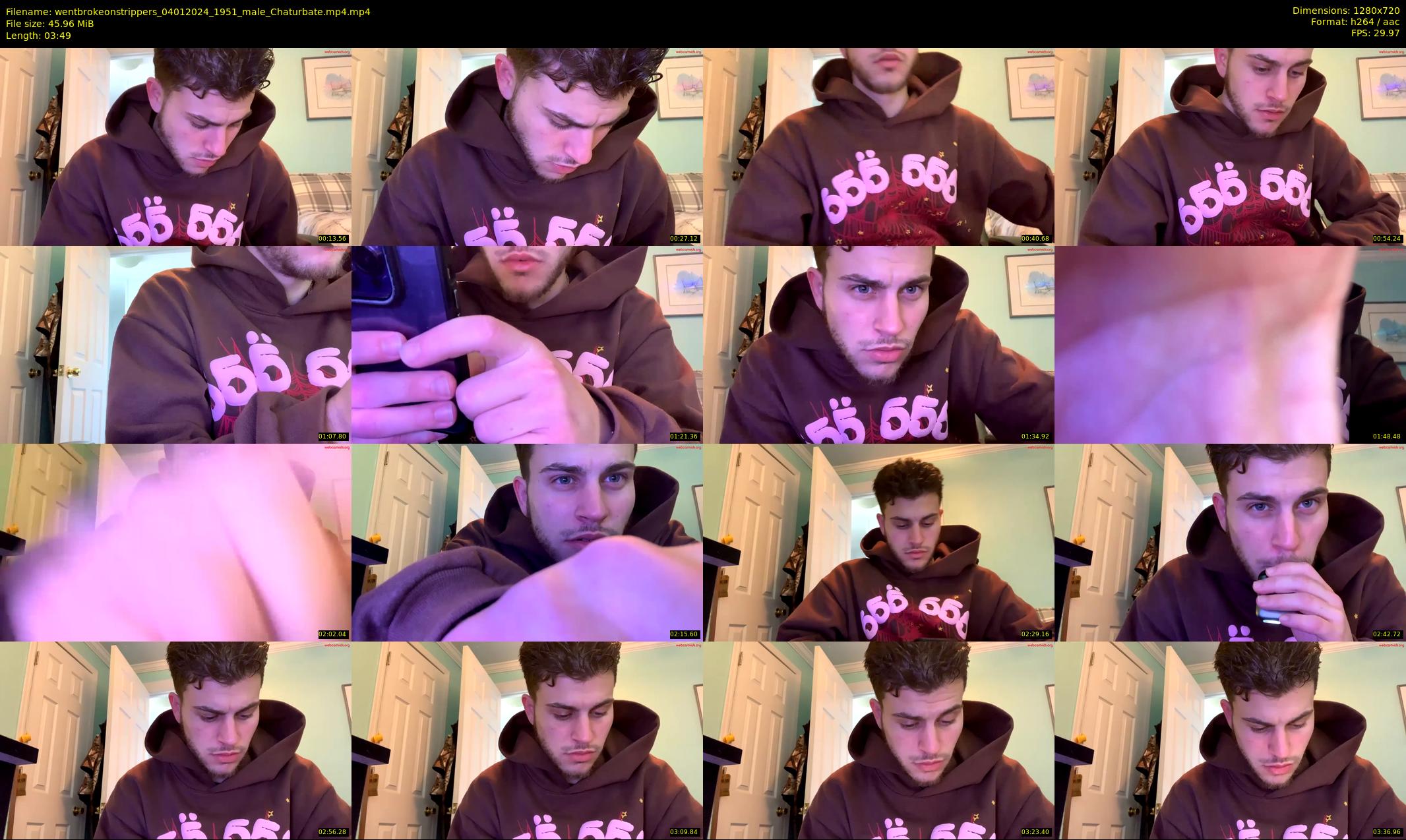 wentbrokeonstrippers — 4 minute Chaturbate male cam show recording, 720p, Jan 4, 2024